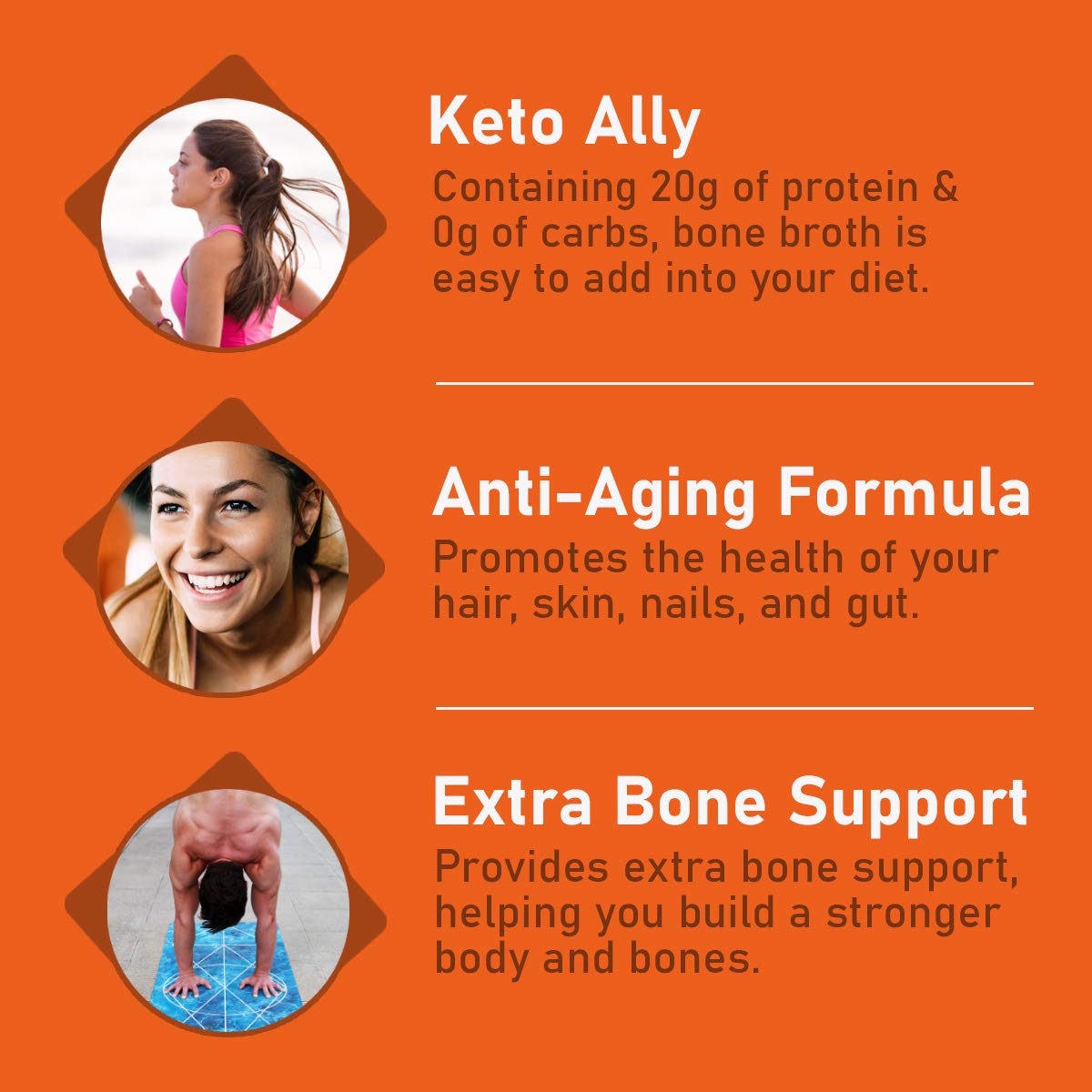 Grass-Fed Collagen Peptides Protein Powder - 100% Natural Bone Broth Collagen, Gluten Free, Dairy Free, Non-GMO, Paleo & Keto Friendly, 20g Protein per Serving, Unflavored (20 Servings) | Supports Joint Health, Skin Elasticity & Gut Wellness - Ideal for Smoothies, Coffee & Baking