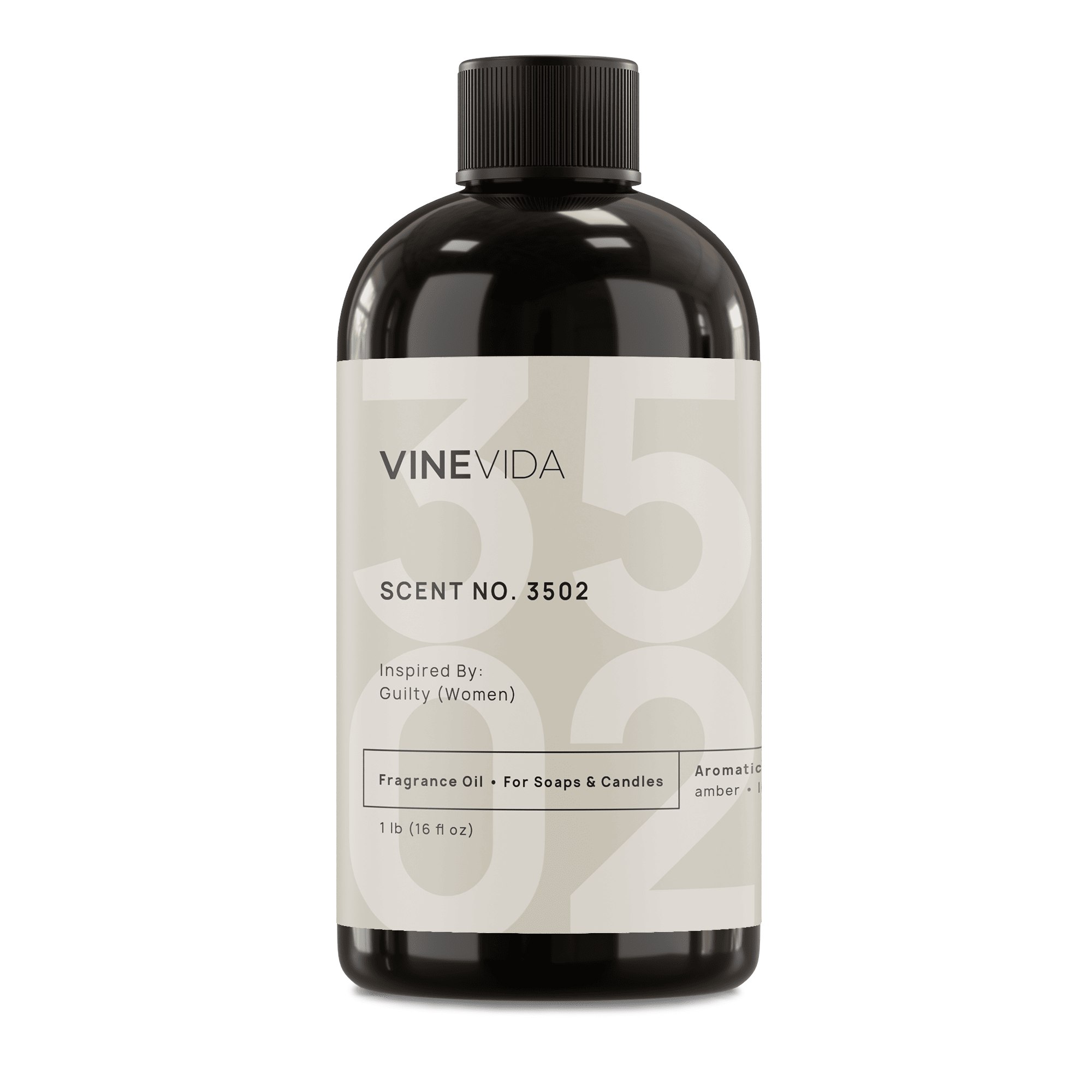 NO. 3502 Premium Fragrance Oil for Soap Making & Candle Making - Gucci Guilty Women Perfume Inspired Scent - Perfect for DIY Home Fragrance, Bath & Body Products, Aromatherapy