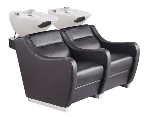 Majestic Double Shampoo Backwash Sink - Professional Salon Hair Washing Bowl for Home & Salon Use - Perfect for Hairdressers, Stylists & At-Home Hair Care