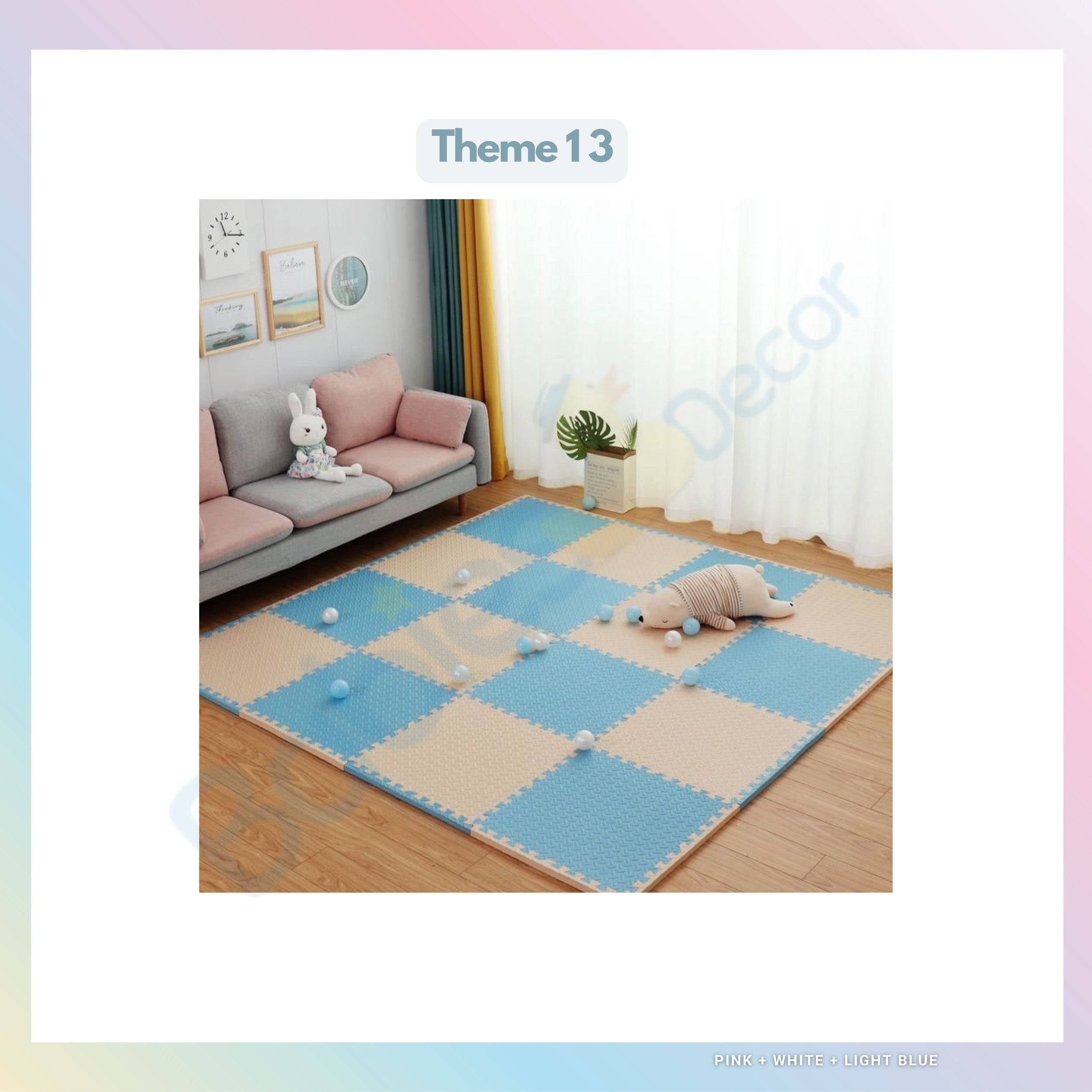 Non-Toxic Kids Foam Play Mat - Extra Thick Baby Crawling & Tummy Time Activity Mat for Infants - Soft Floor Tiles for Nursery, Daycare & Playroom (36