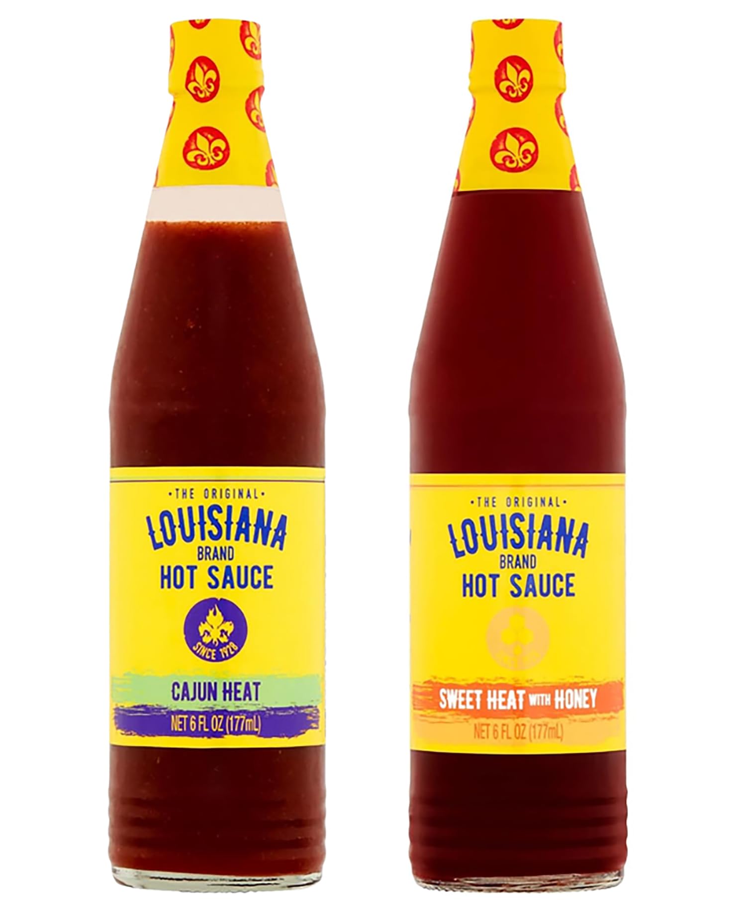 Louisiana Brand Hot Sauce Variety Pack - Spicy & Flavorful Heat (Pack of 2) | Perfect for Wings, Tacos, BBQ & Cooking | Made in USA