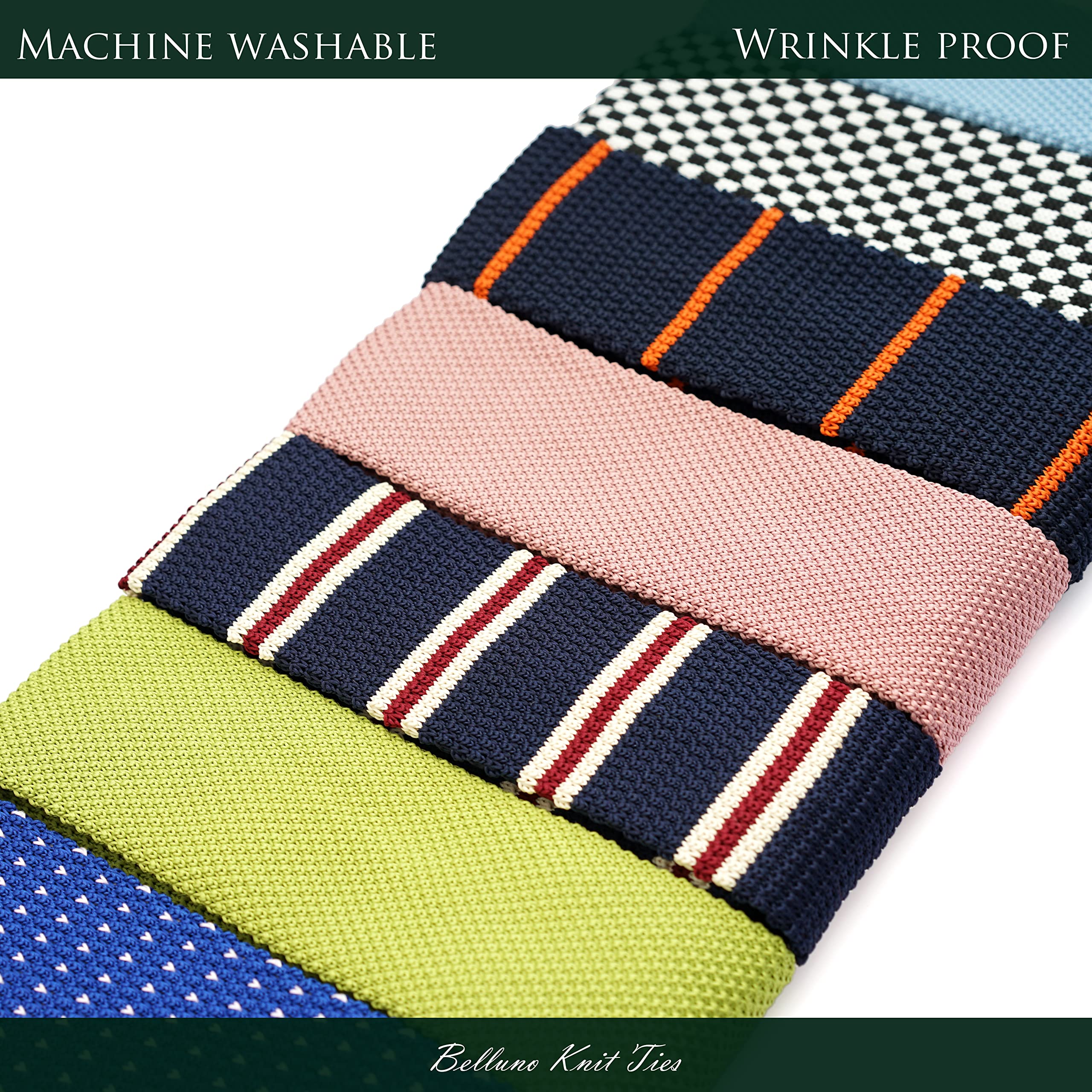 Skinny Knit Neckties for Men - 4-Pack 2.2