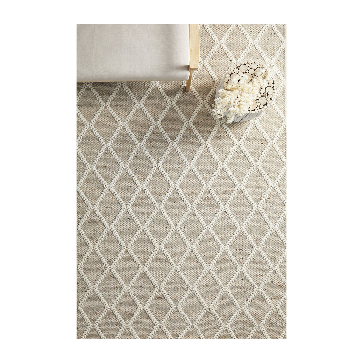 Premium Huxley Handwoven Natural Jute Rug - Soft & Durable for Living Room, Bedroom, or Nursery Decor
