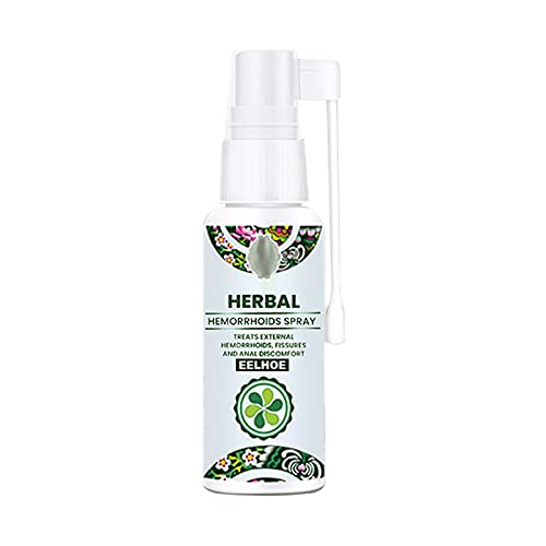 Natural Herbal Hemorrhoids Relief Spray - Fast Acting Formula for Piles Treatment (30ml) - Advanced Clinical Solution for Pain & Itch Relief - Perfect for Home & Travel Use