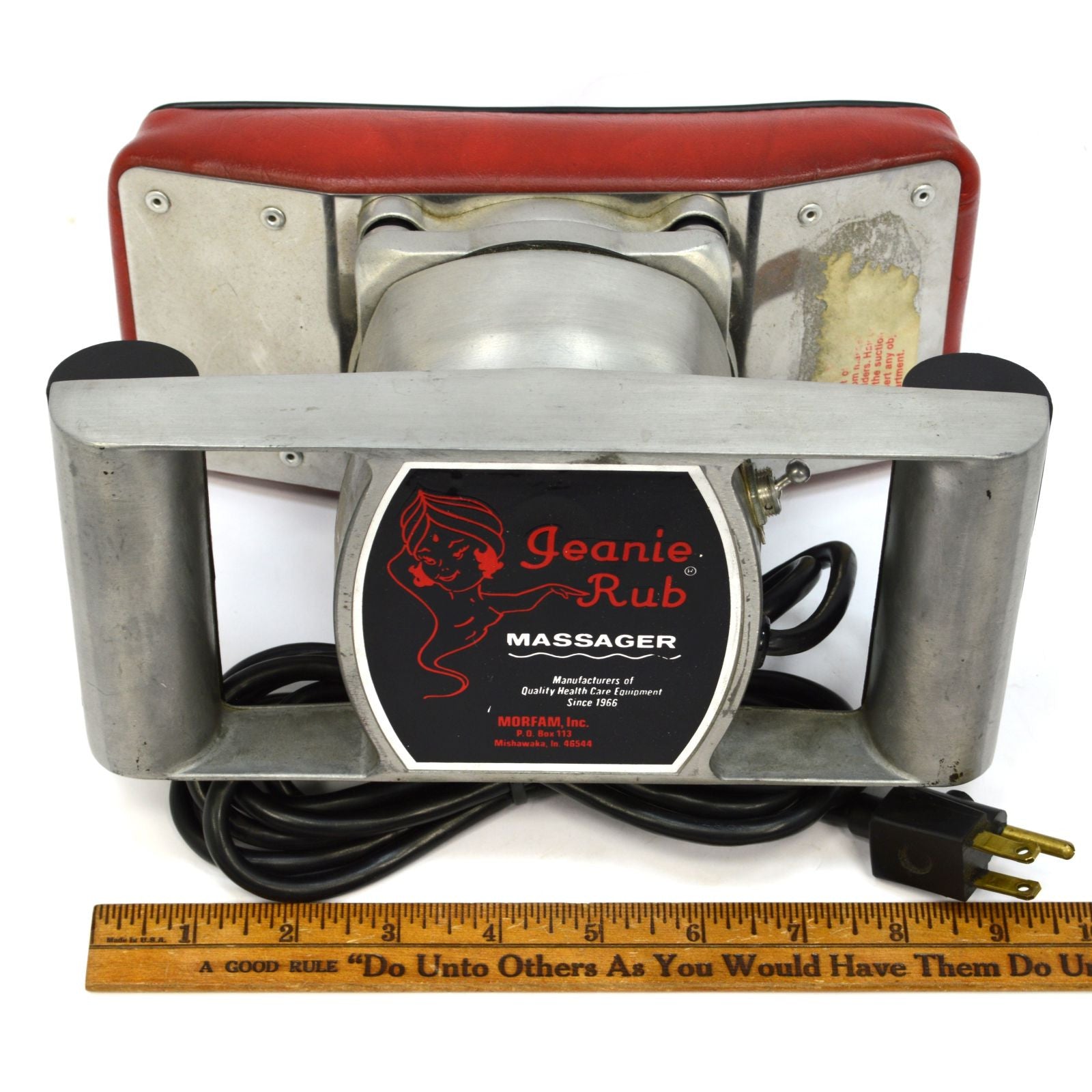 MORFAM INC. JEANIE RUB Single Speed Professional Massager - Early Model for Muscle Relief & Relaxation - Perfect for Home, Office & Spa Use