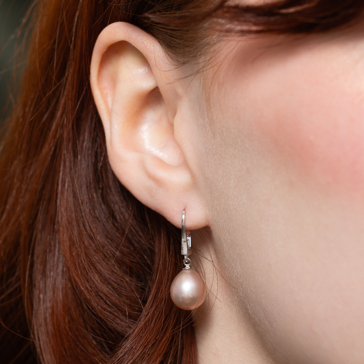 Pink Pearl Drop Earrings for Women - Elegant Dangle Pearl Jewelry Gift for Her - Perfect for Weddings, Parties & Special Occasions