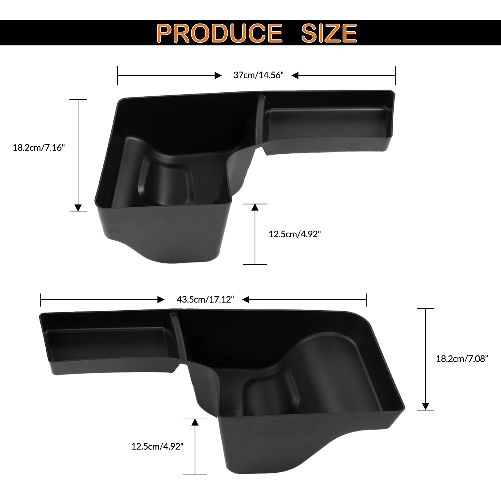 2Pcs Trunk Organizer Storage Box for 2018-2023 Jeep Wrangler JL JLU 4-Door - Rear Wheel Well Storage Bin & Cargo Tray Accessories (Fits JL 4-Door Models Only) - Perfect for Road Trips, Camping & Outdoor Adventures