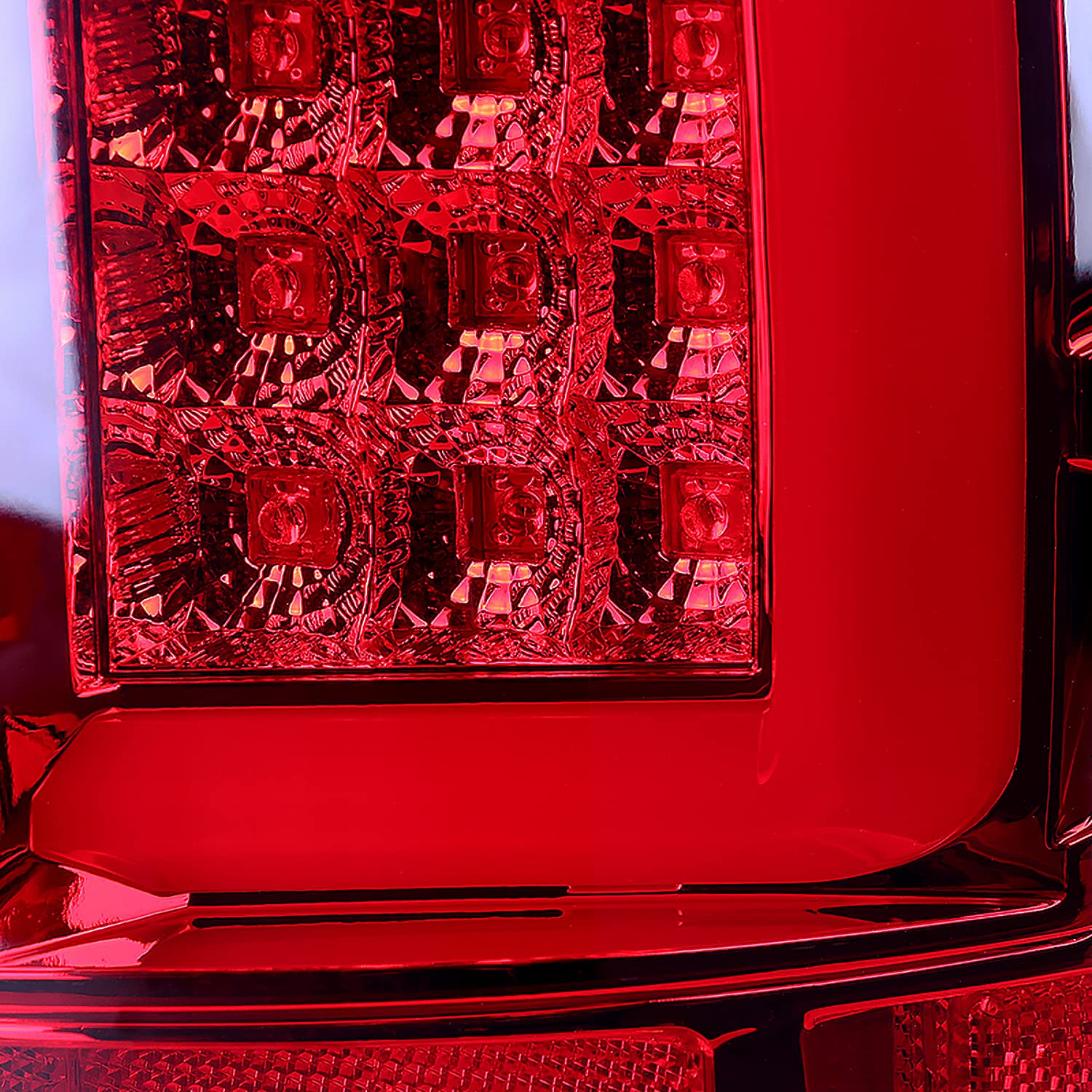 Spec-D Tuning Red LED Bar Tail Lights for 2002-2006 Dodge Ram 1500/2500/3500 - Left & Right Pair Assembly - Durable & Bright LED Brake Lights for Enhanced Night Visibility & Style Upgrade