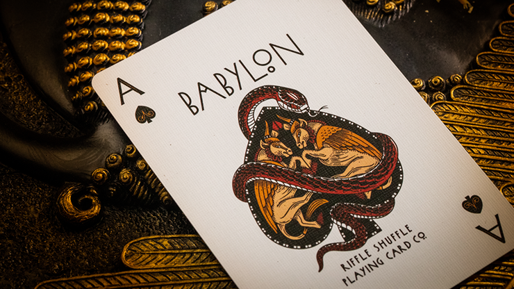 Premium Ruby Red Babylon Playing Cards - Elegant Design for Poker, Magic Tricks & Card Games | Perfect for Casino Nights, Gifts & Collectors