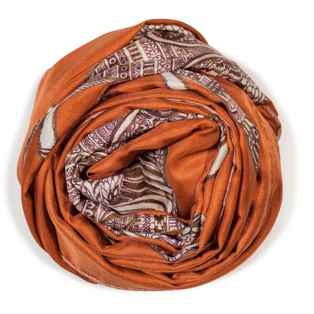 Elegant Thailand Long Silk Scarf for Women - Soft & Lightweight Shawl Wrap - Perfect for Travel, Weddings & Special Occasions