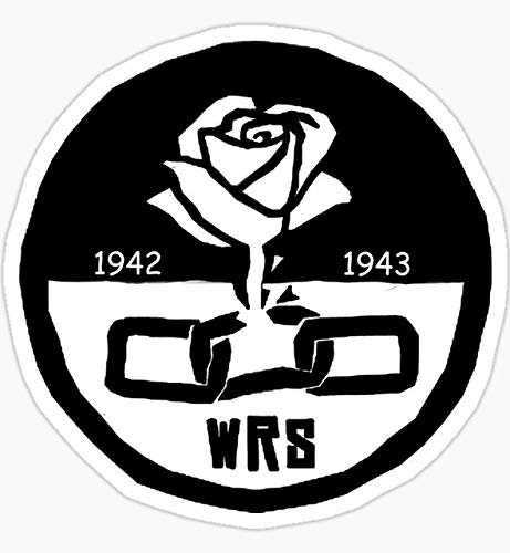 White Rose Society Vinyl Stickers - Waterproof Decals for Cars, Trucks, Laptops, Windows & Walls - Perfect for Personalizing Vehicles, Tech Devices & Home Decor