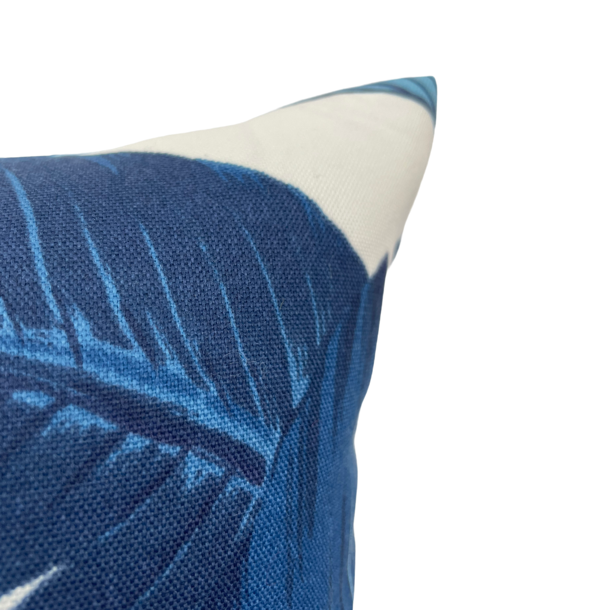 Tommy Bahama Tropical Leaves Blue Lumbar Pillow 12x22 - Perfect for Sofa, Bed & Outdoor Patio Decor