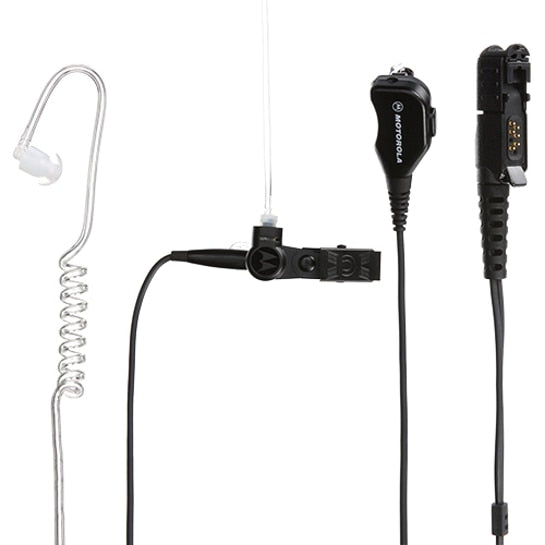 Motorola PMLN7269 2-Wire Earpiece with Quick Disconnect (QD) - Black - Hands-Free Communication for Office, Call Centers & Customer Service Professionals