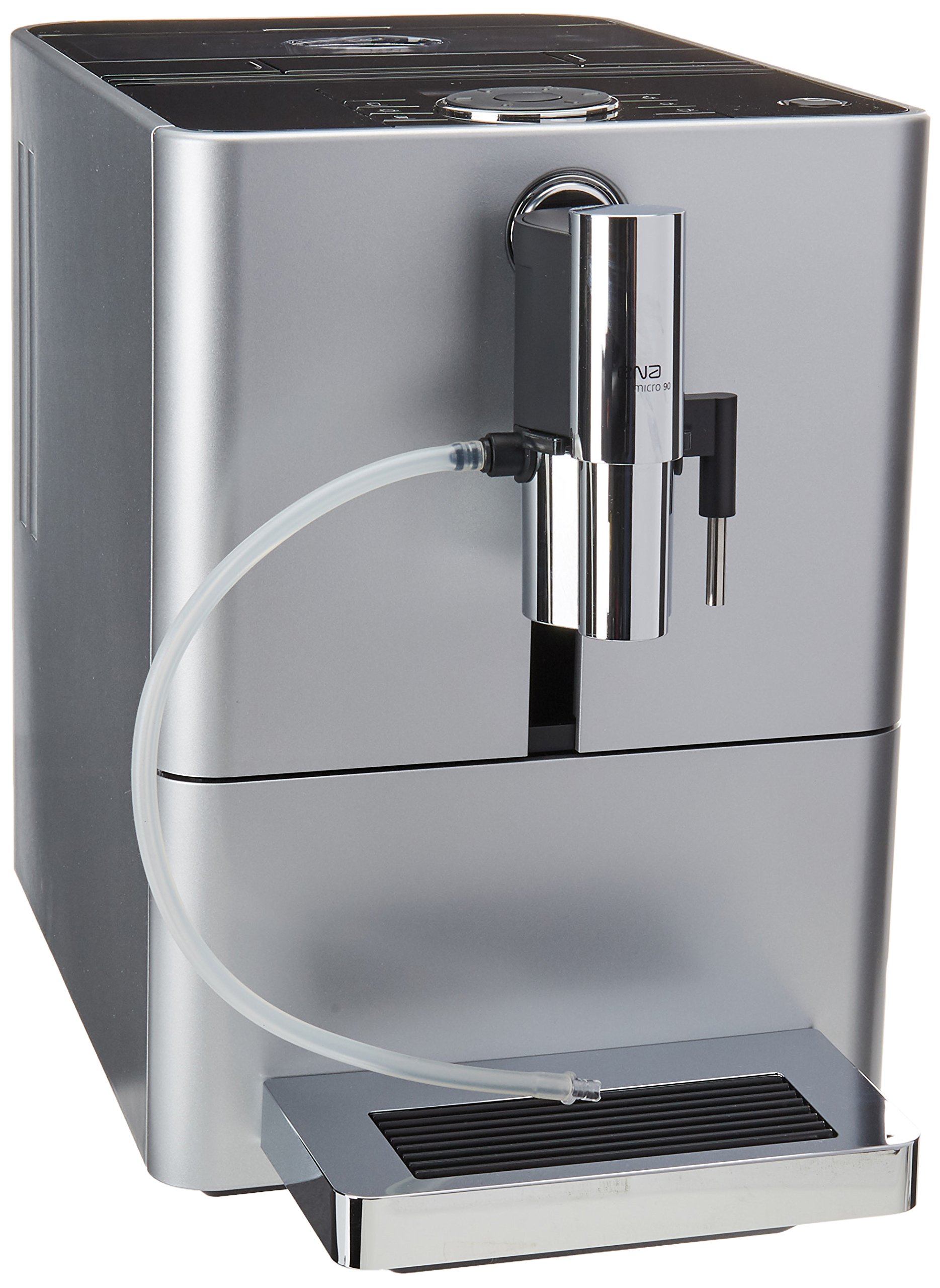 JURA 15116 ENA Micro 90 Automatic Coffee Machine - Compact Silver | Perfect for Home, Office & Small Spaces | Enjoy Barista-Quality Espresso & Coffee