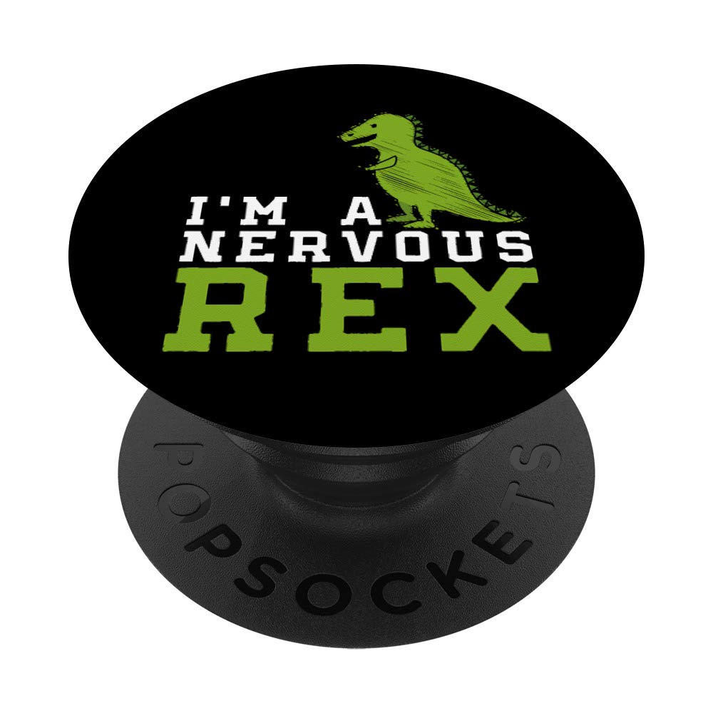 Funny 'I'm A Nervous Rex' Dinosaur Pun T-Shirt - Perfect Gift for Dinosaur Lovers & Humor Fans - Great for Birthdays, Parties & Casual Wear