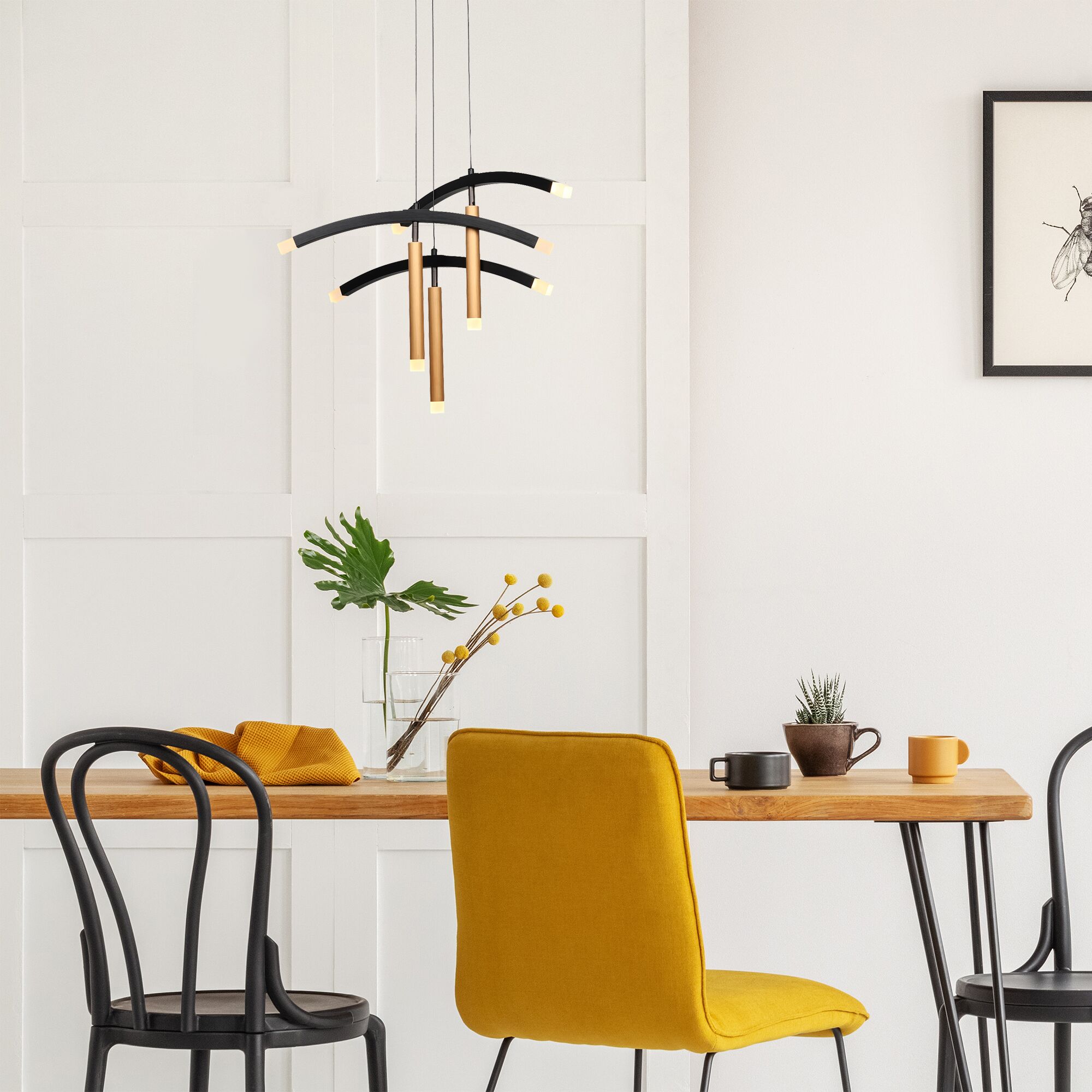 Seville Unique Decorative LED Chandelier Pendant Light - Modern Crystal Ceiling Fixture for Dining Room, Bedroom & Living Room Lighting