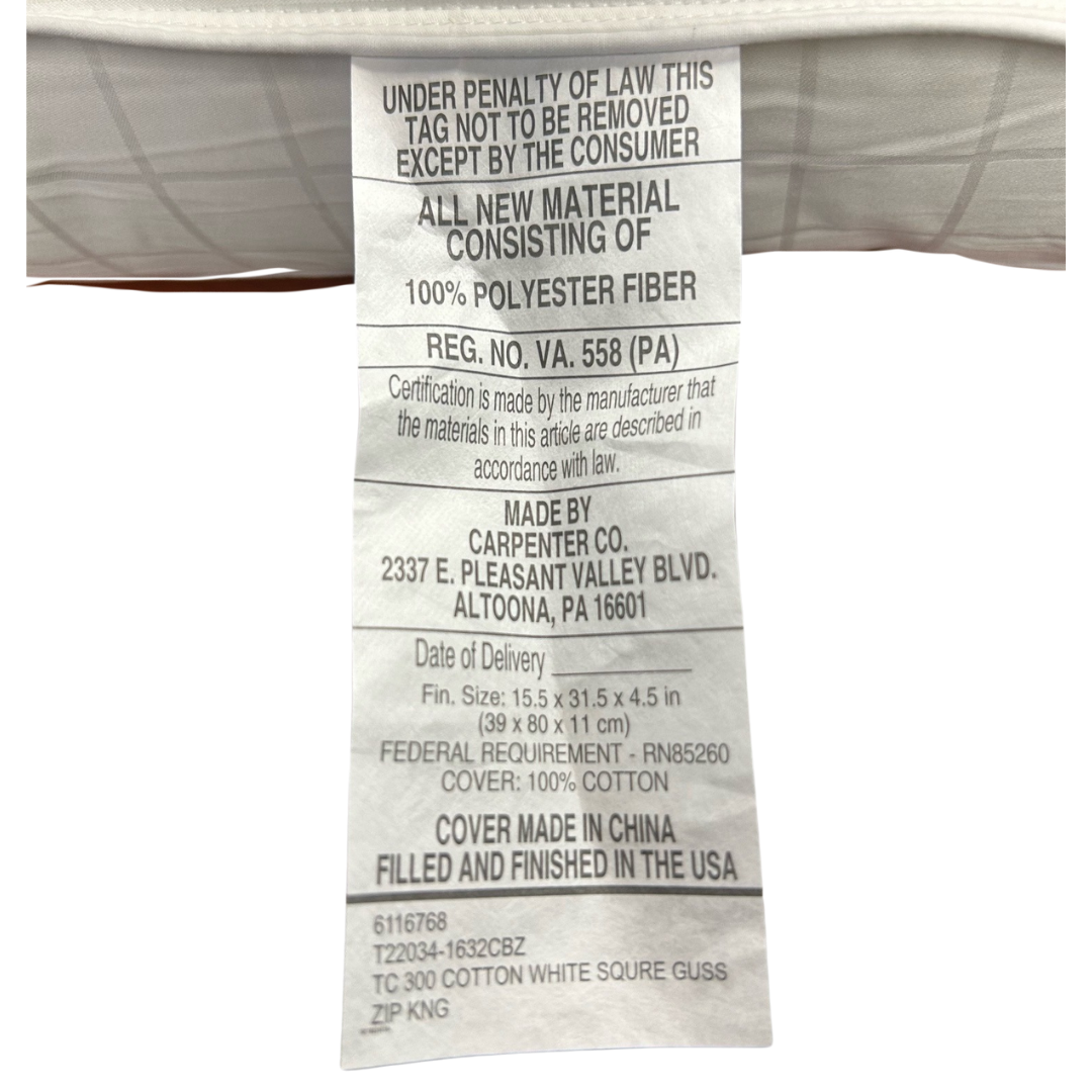 Carpenter Co. Beyond Down Pillow for Side Sleepers - Ultra Soft & Supportive Bed Pillow for Neck & Shoulder Pain Relief - Perfect for Home, Hotel & Travel Use
