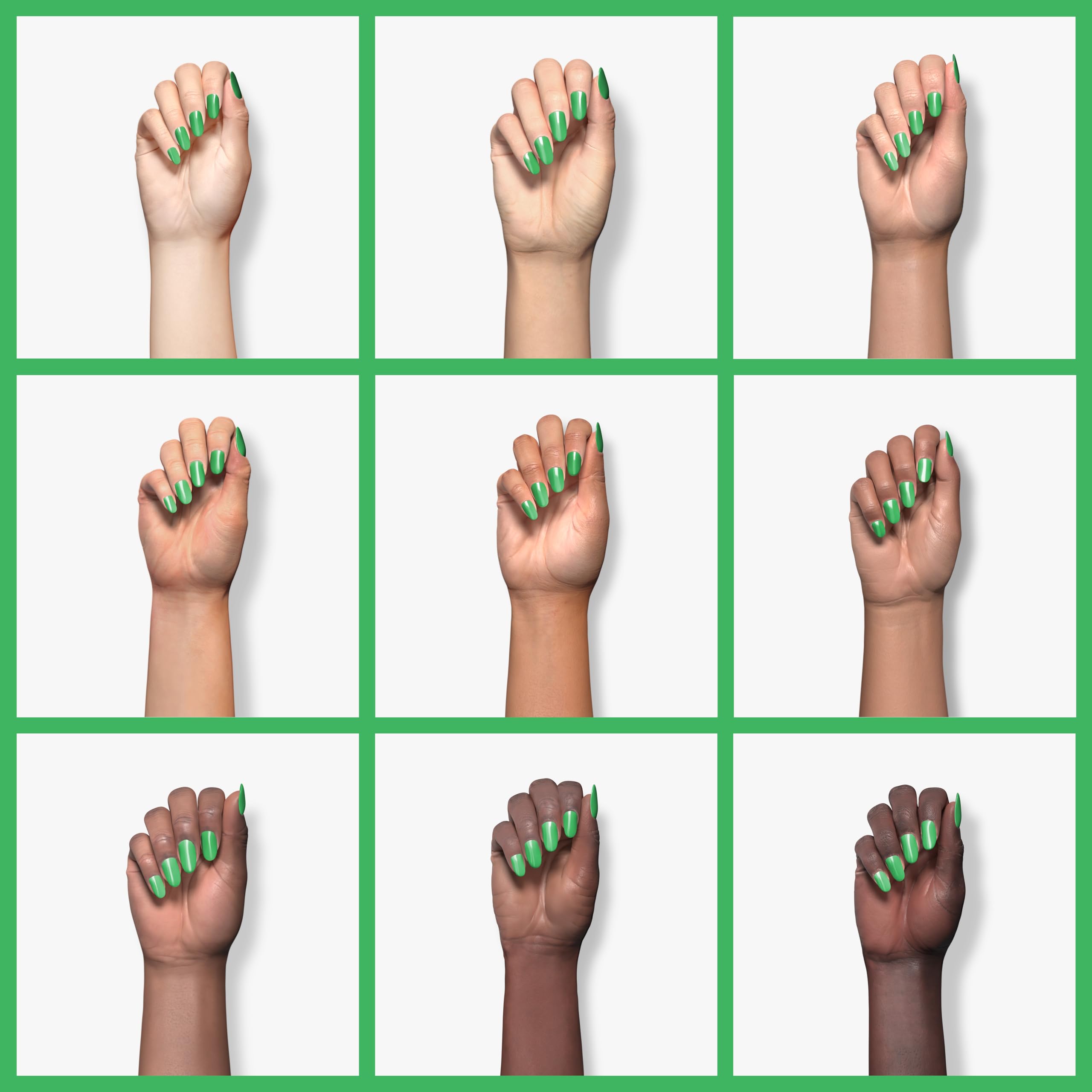 28g/Box Green Dipping Powder for Nails - No Lamp Needed, Quick Dry, Natural Nail Color (No.13) | Perfect for Salon, Home Manicures & DIY Nail Art