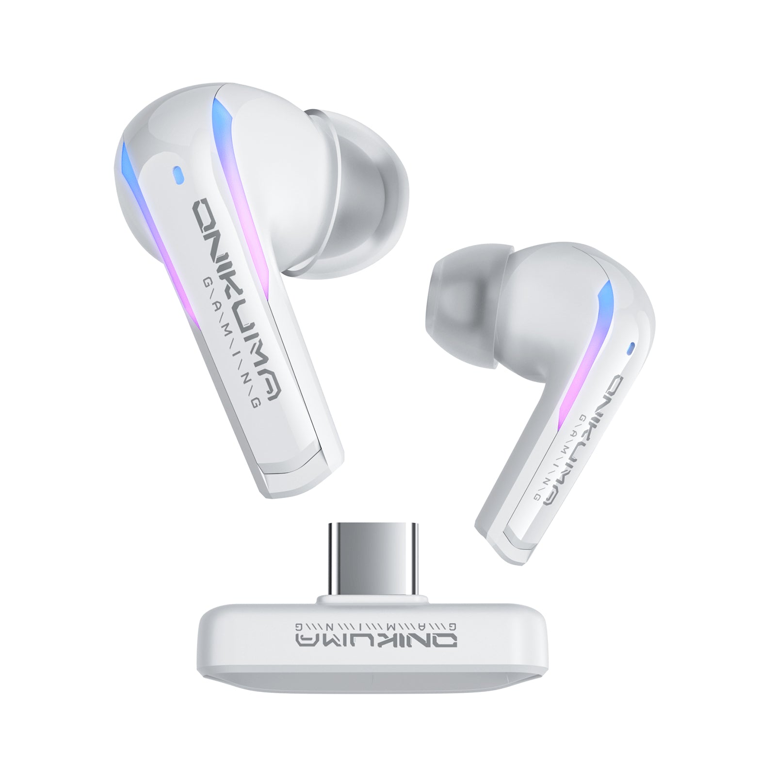 ONIKUMA T27 2.4G Wireless Gaming Earbuds with ENC Mic - Low Latency Bluetooth Earbuds for PC, PS5, Switch, Mobile Gaming - Perfect for Competitive Gaming & Work Calls