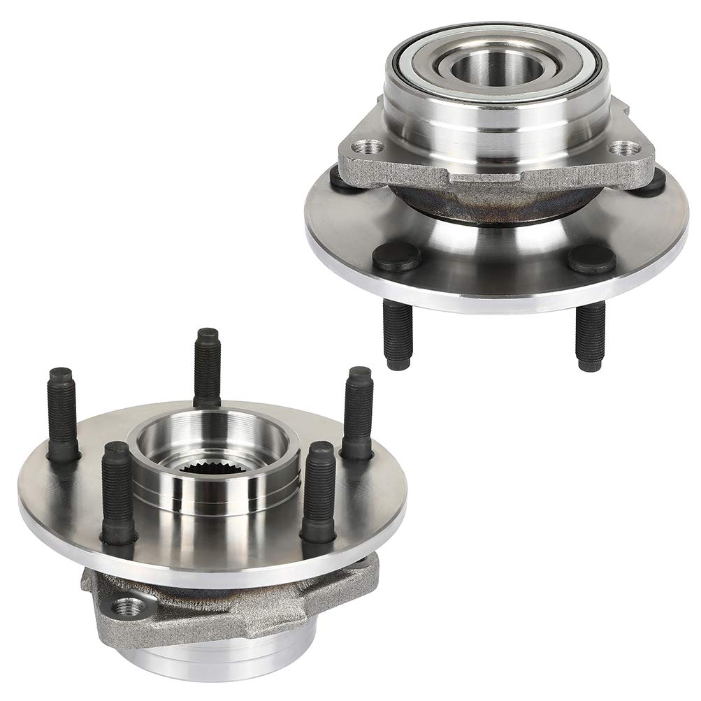 Dodge Ram 1500 Front Wheel Hub Assembly Kit (2 PCS) - Replaces 515038, Fits 2000-2001 Models, 5-Lug Non-ABS Wheel Bearing & Axle Hub - Perfect for Off-Roading & Heavy-Duty Towing