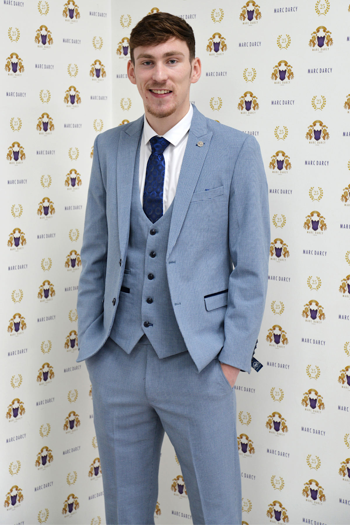 James Garner Everton Midfielder Sky Blue Three-Piece Suit - Perfect for Weddings, Parties, and Formal Events