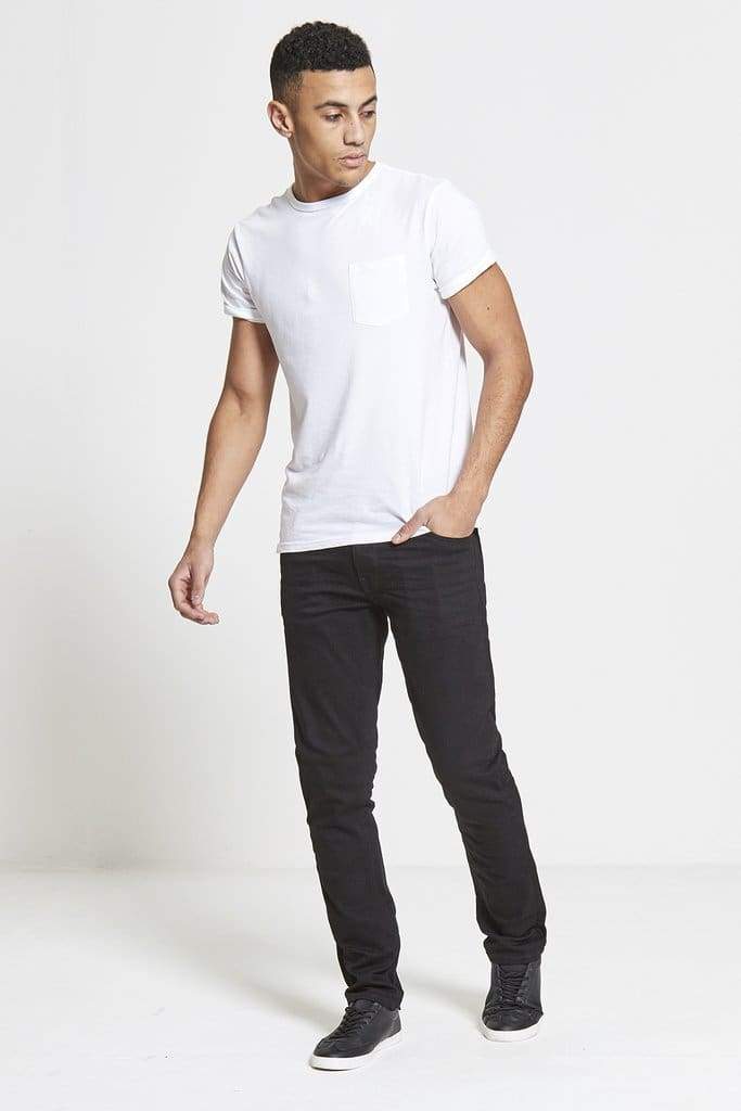 DML ACE Slim Stretch Jeans for Men - True Black Denim Pants | Comfortable & Stylish for Work, Casual Wear & Night Out