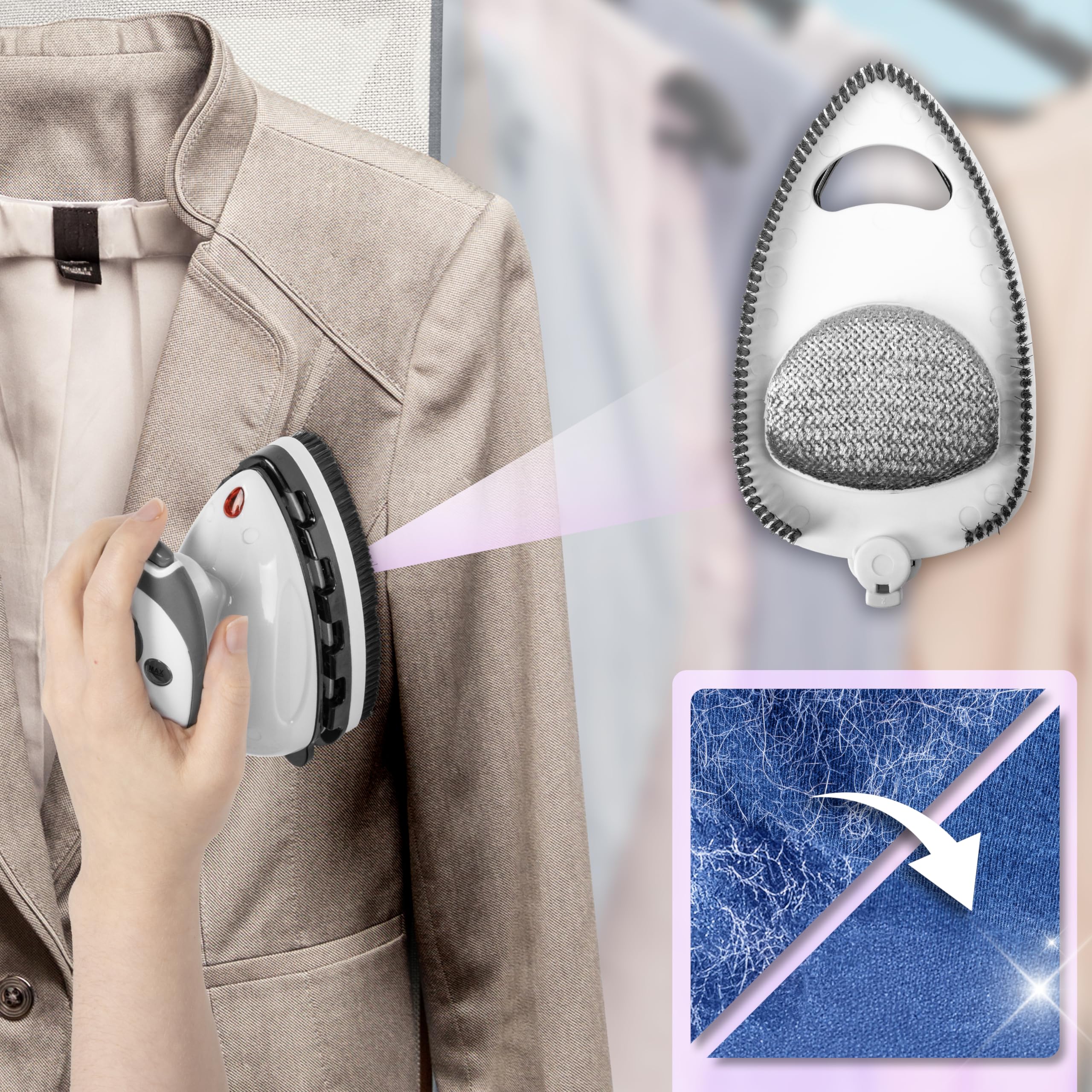 Duronic SI2 WE Mini Travel Iron - 375W Compact & Lightweight Portable Steam Iron with 50ml Water Tank & Adjustable Heat Settings - Perfect for Travel, Quilting, Patchwork, Applique & Craft Projects