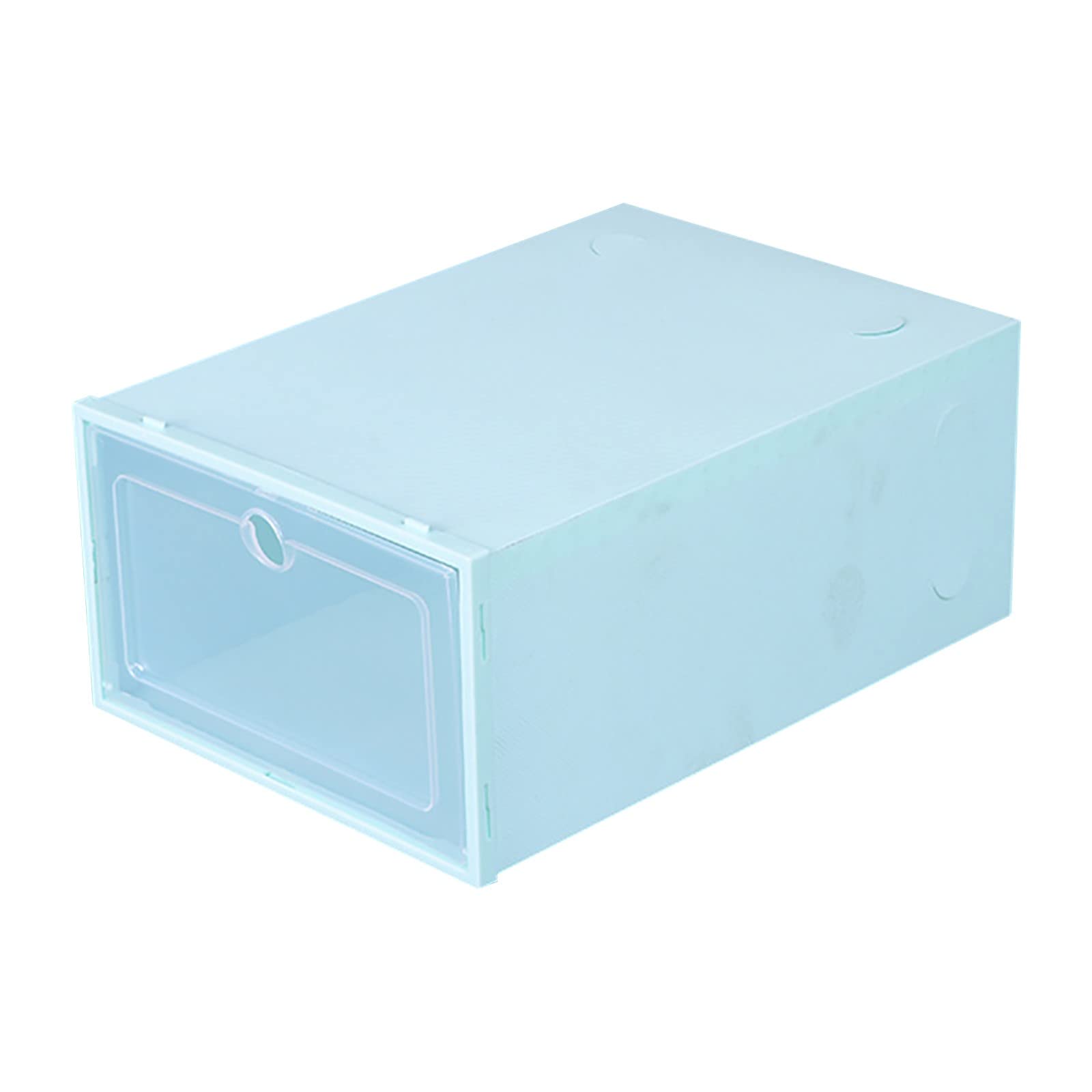 Foldable Clear Stackable Shoe Box Organizer for Home & Bathroom Storage