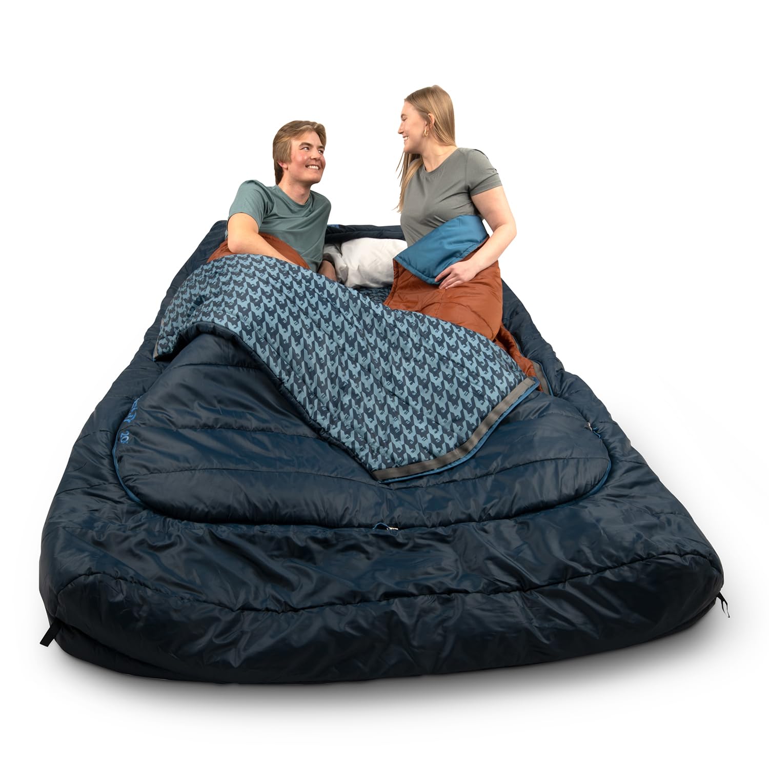 Kelty Tru.Comfort Doublewide 20 Degree Sleeping Bag - 2 Person Synthetic Camping Sleeping Bag for Couples & Family | Warm & Spacious for Backpacking, Hiking & Outdoor Adventures