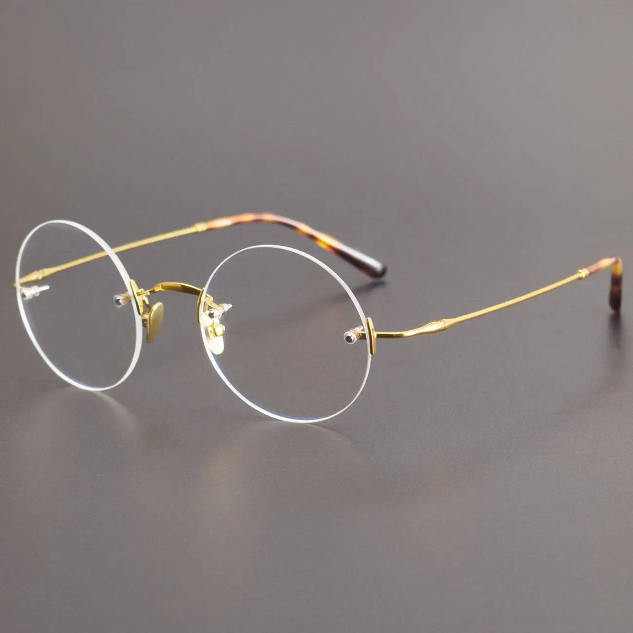 Aror Women's Rimless Round Oval Titanium Eyeglasses Frame 45297 - Lightweight Comfortable Glasses for Reading, Working & Daily Wear