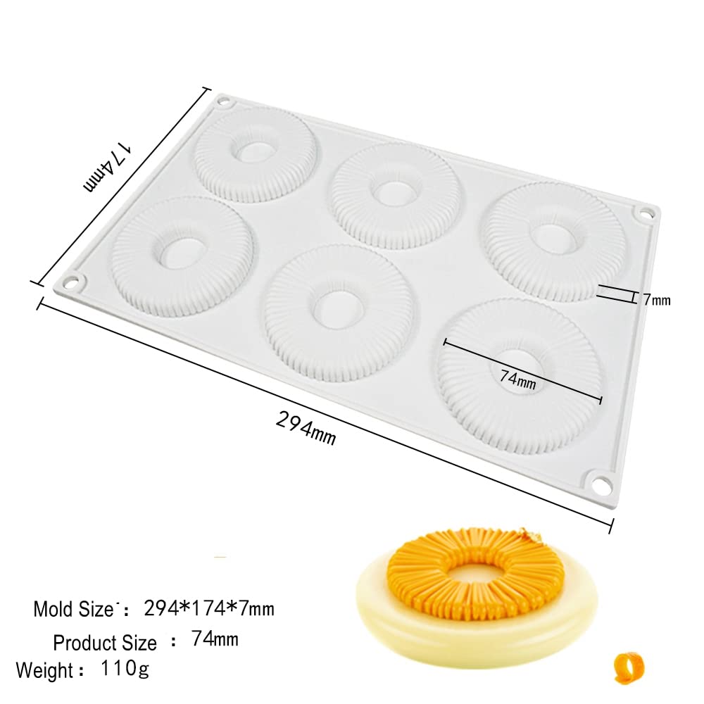 Premium Silicone Donut Baking Mold - Non-Stick BPA Free Donut Pan for Perfect Homemade Doughnuts | Ideal for Birthday Parties, Holiday Baking & Family Cooking Activities