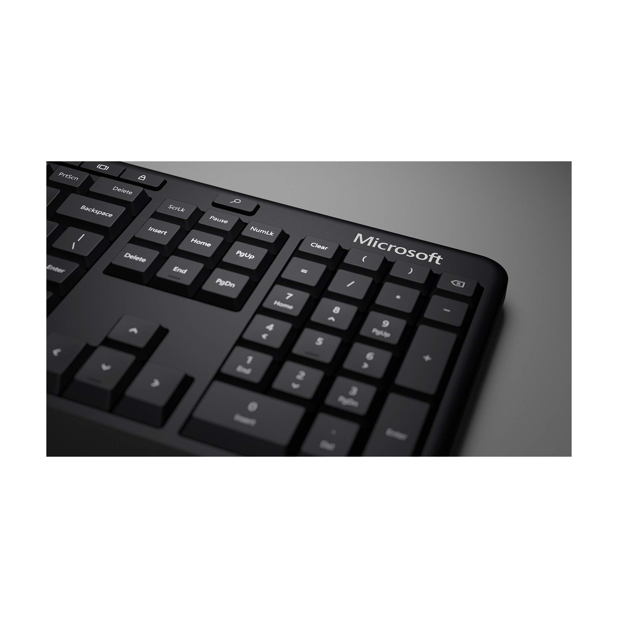 Microsoft LXM-00004 Ergonomic Wired Keyboard - Black | Comfort Typing for Office & Home Use, Reduce Wrist Strain for Long Work Sessions