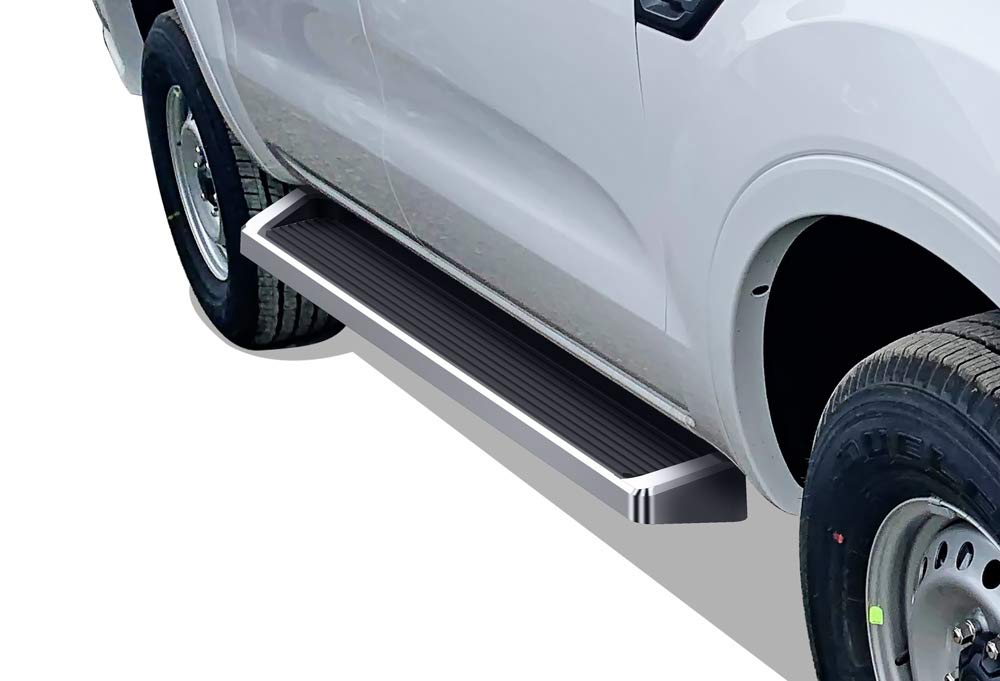 APS Premium 6in Running Boards for Ford Ranger SuperCrew Cab 2019-2023 - Heavy Duty Side Steps for Easy Entry & Exit, Off-Road Protection, Enhanced Truck Style