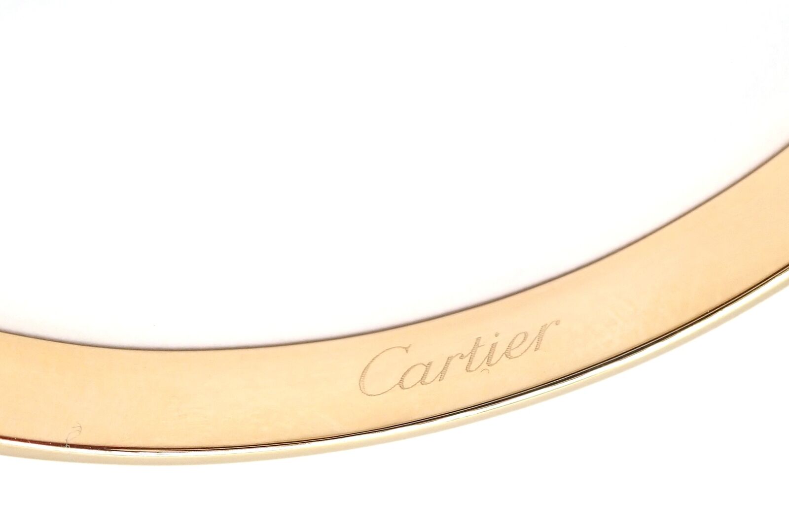 Authentic Cartier 18K Yellow Gold Diamond Anniversary Bangle Bracelet - Size 17 - Luxury Jewelry Gift for Women - Perfect for Anniversaries, Weddings & Special Occasions