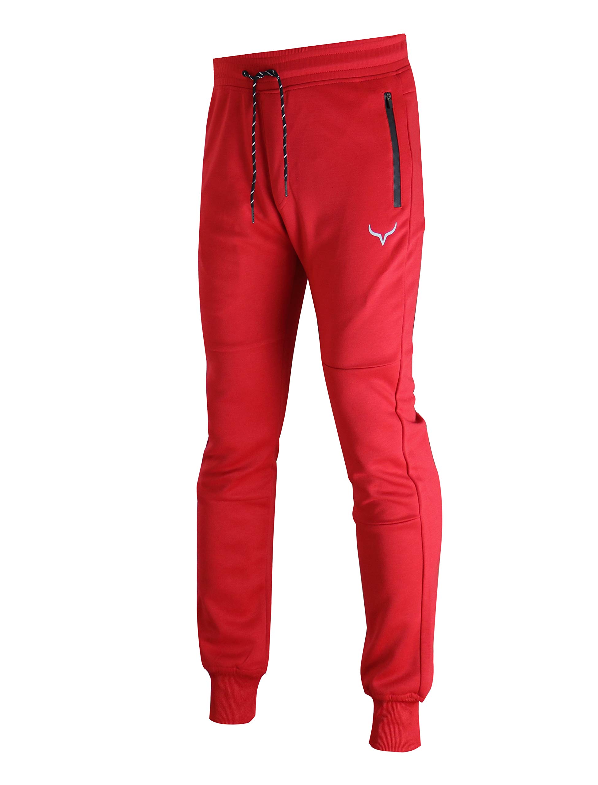 Men's Spandex Fleece Athletic Jogger Pants - Workout Gym Sweatpants for Running, Training & Lounge Wear - Comfortable Stretchy Fitness Pants for Men
