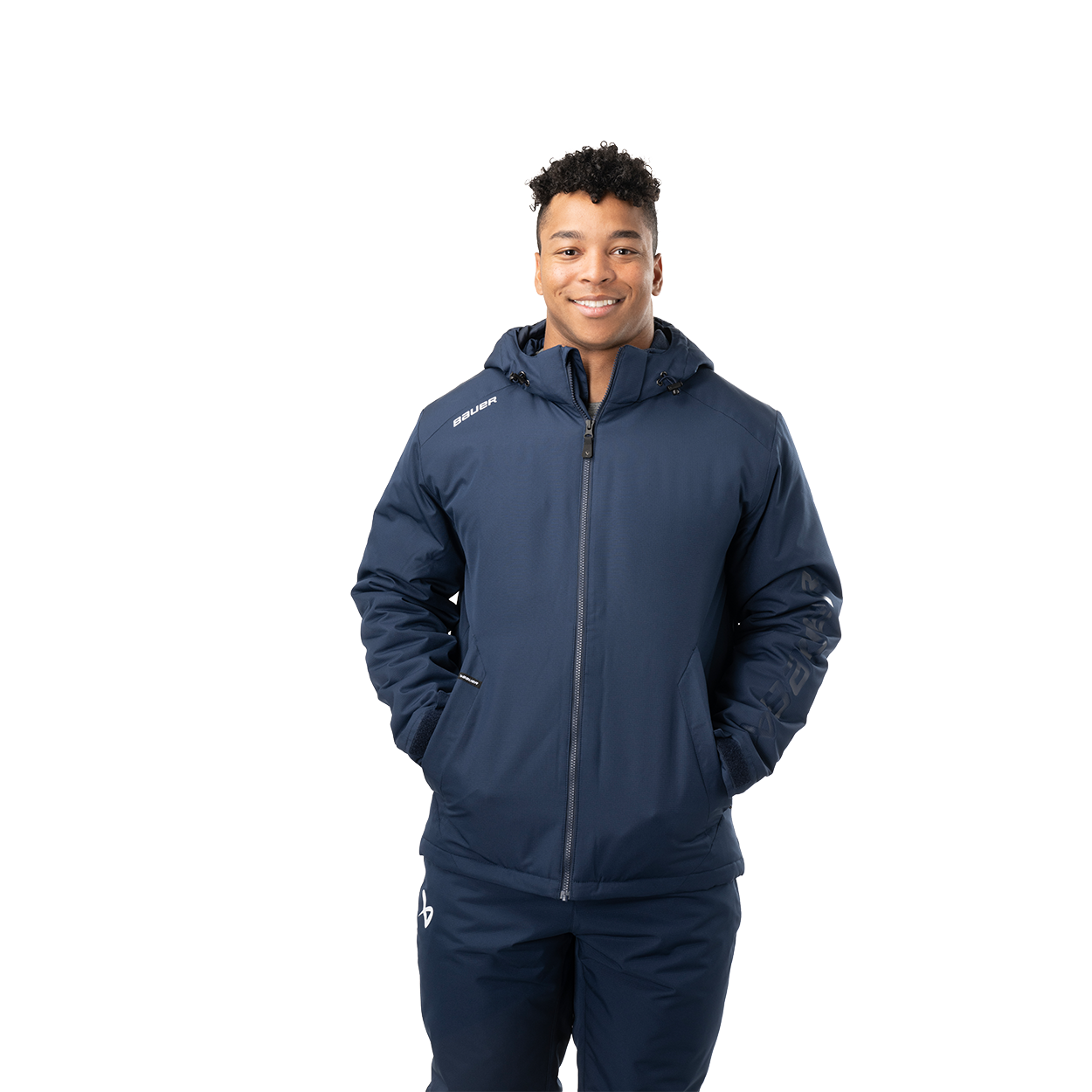 Bauer Team Heavyweight Jacket for Men - Durable Winter Coat for Hockey Players & Outdoor Sports - Perfect for Cold Weather Training & Games