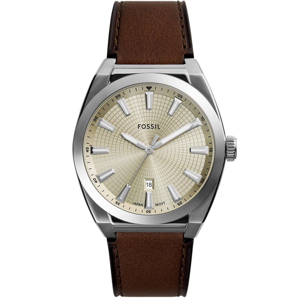 Fossil Everett FS6071 Men's Stainless Steel Chronograph Watch - Perfect for Business, Casual & Formal Wear