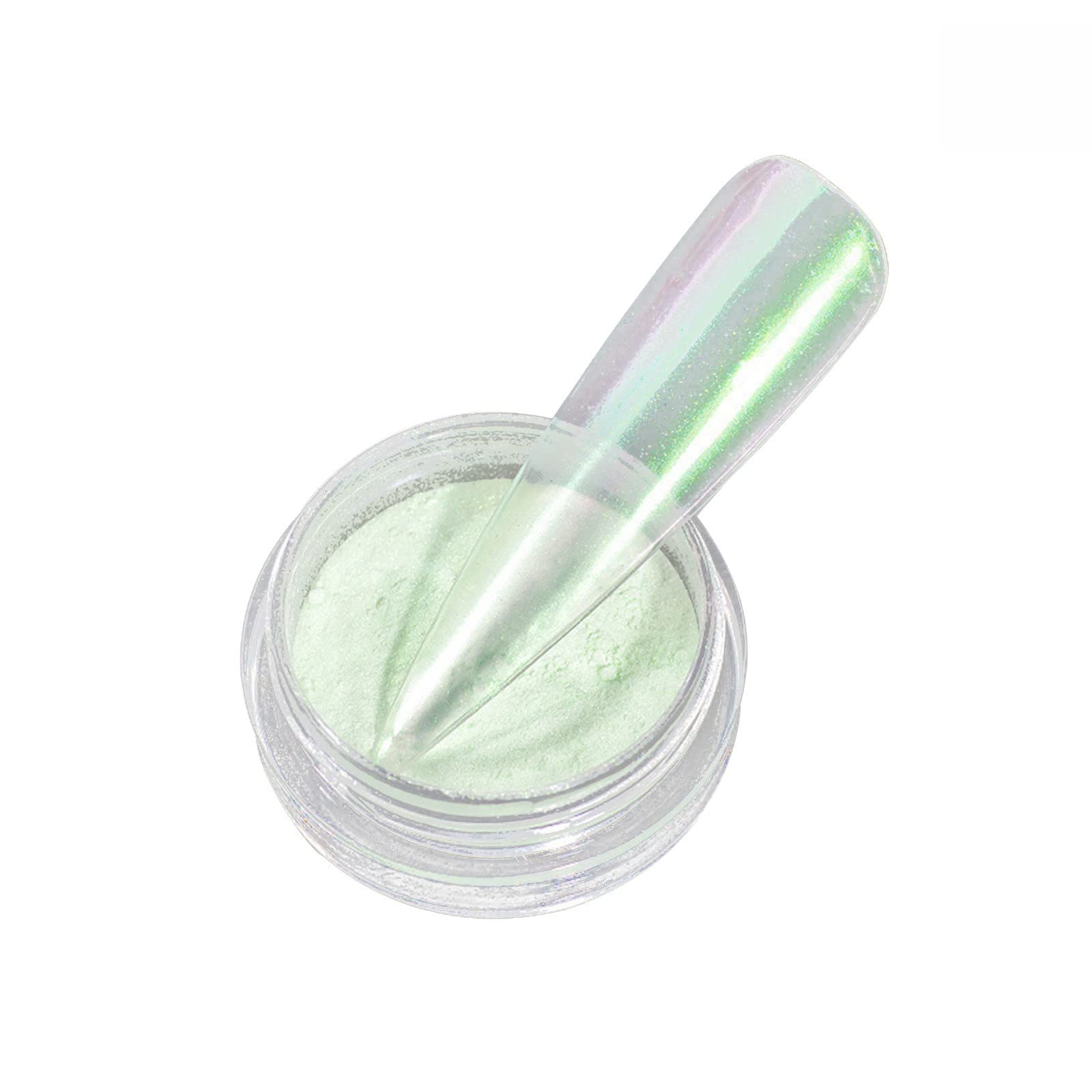 Neon Rainbow Nail Powder Set - Ice Transparent & Mermaid Glitter Mirror Powder for Professional Nail Salon, DIY Manicure, Nail Art Design | Perfect for Gel Polish, Acrylic Nails, and Nail Extension Kits