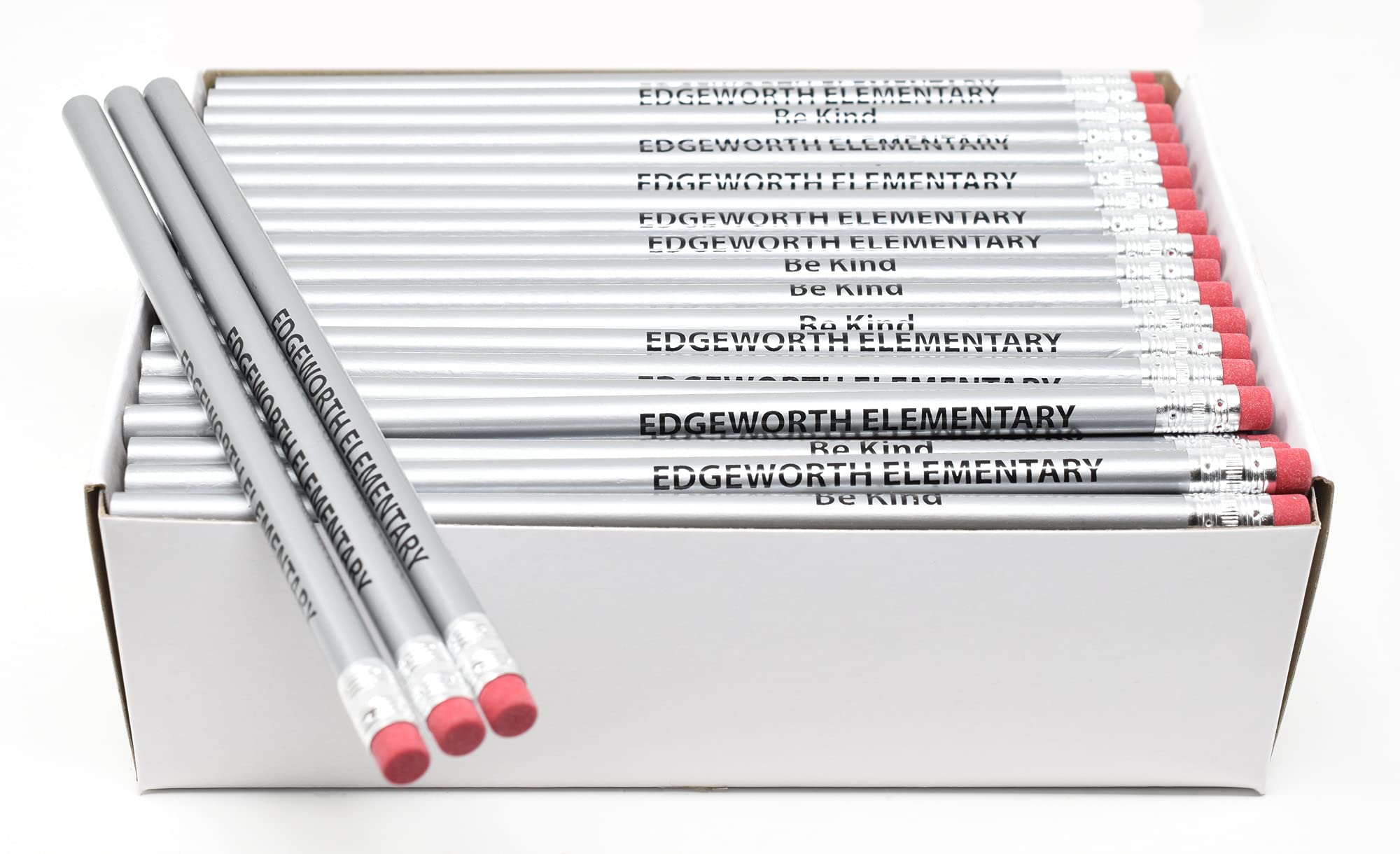Custom Printed Round Pencils - Personalized Promotional Pencils (1000/Bulk Box) - Perfect for Corporate Gifts, School Supplies & Marketing Giveaways