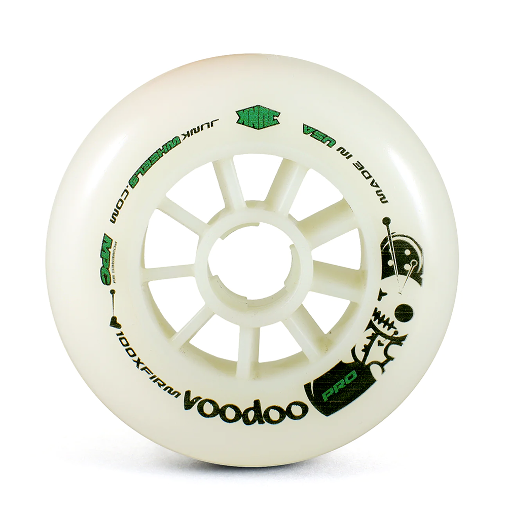 Junk Voodoo Pro XF 100mm Skateboard Wheels (Single) - High-Performance Wheels for Smooth Cruising & Street Skating