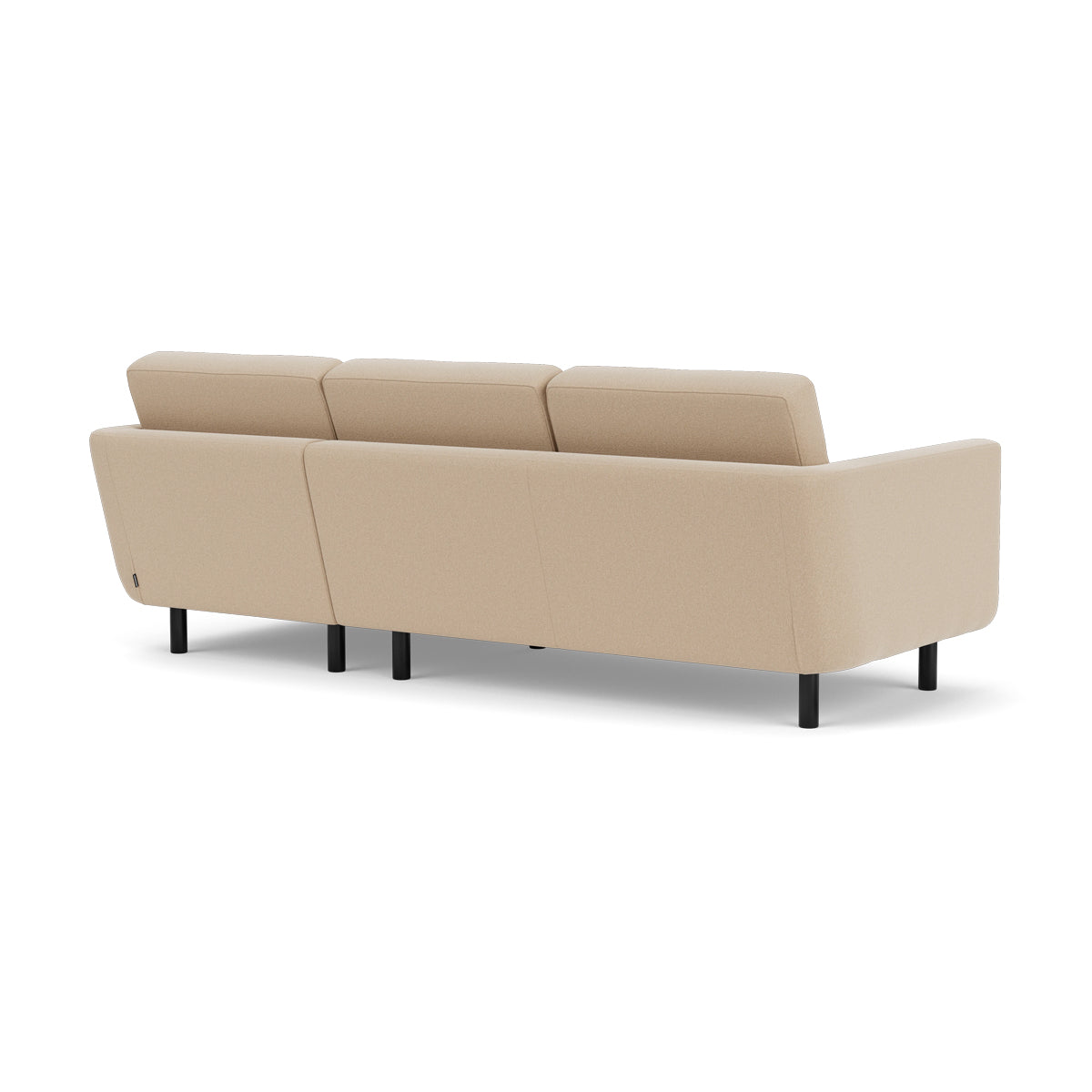 Conrad Fabric Right Chaise Sofa - Modern Sectional Couch for Living Room, Lounge & Home Theater - Comfortable Upholstered Furniture with Chaise Lounge