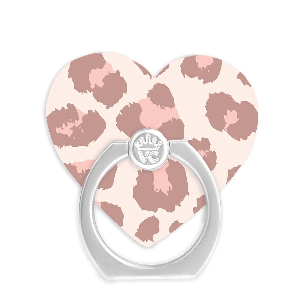 Velvet Caviar Phone Grip Ring Holder - Adjustable Finger Stand for iPhone, Galaxy & Smartphones | Secure Grip, Hands-Free Viewing | Perfect for Workouts, Commuting & Selfies (Blush Leopard)