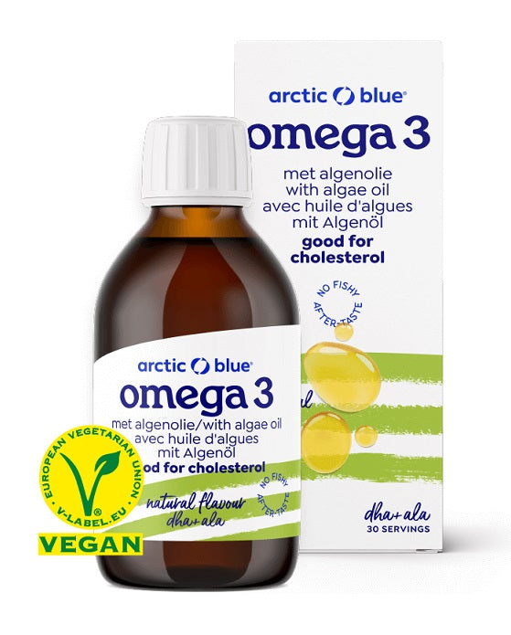 Premium Arctic Blue Algae Oil DHA + Organic Flaxseed Oil ALA 150ml - Brain & Heart Health Supplement for Adults & Kids - Supports Memory, Focus & Cognitive Function - Perfect for Daily Wellness & Study Support