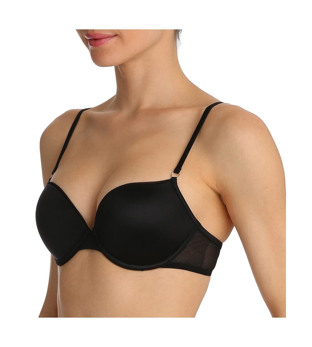 Undertones Push-Up Bra for Women - 32D Black Lace Underwire Bra for Lift & Support | Perfect for Everyday Wear & Special Occasions
