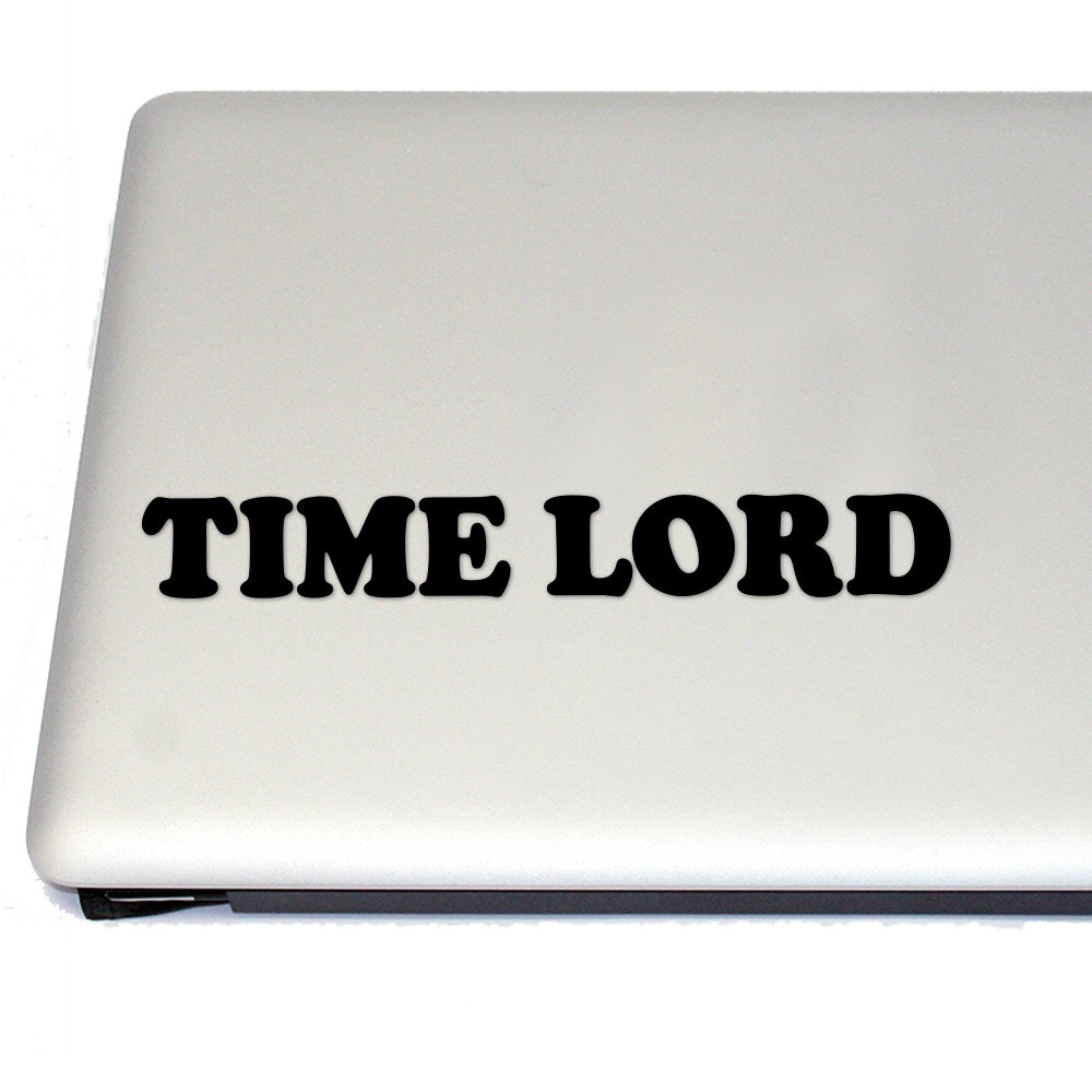 Doctor Who Time Lord Cosplay Vinyl Decal Sticker - Black - Perfect for Laptops, Cars, and Fan Merchandise