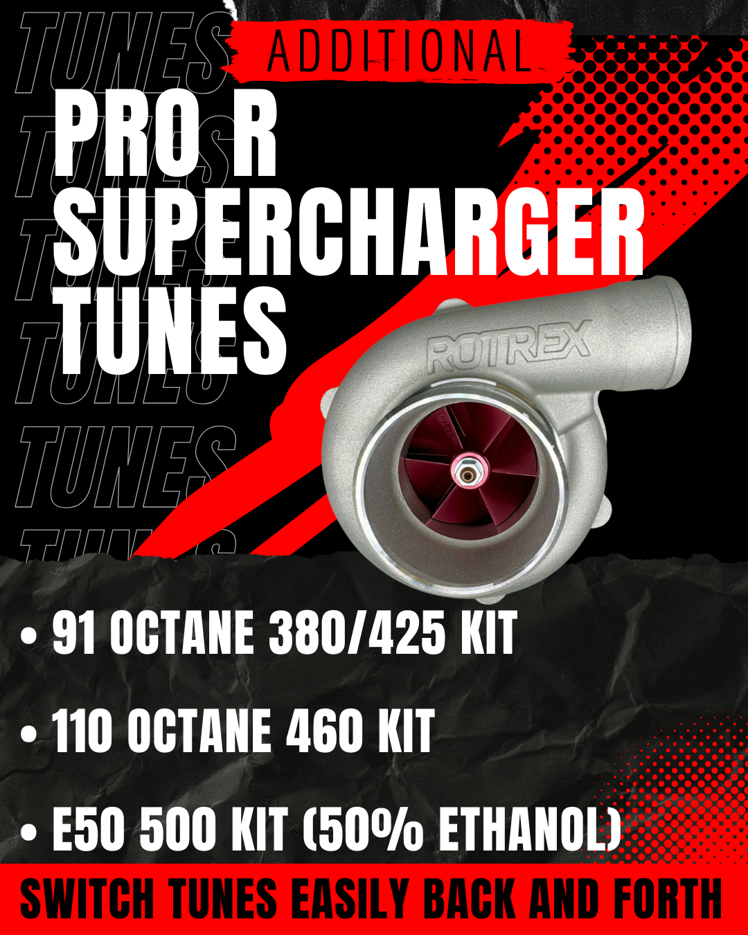 Pro R Supercharger Performance Tune Kit - Boost Horsepower & Torque for Racing & Off-Road Vehicles | Compatible with Turbocharged Engines