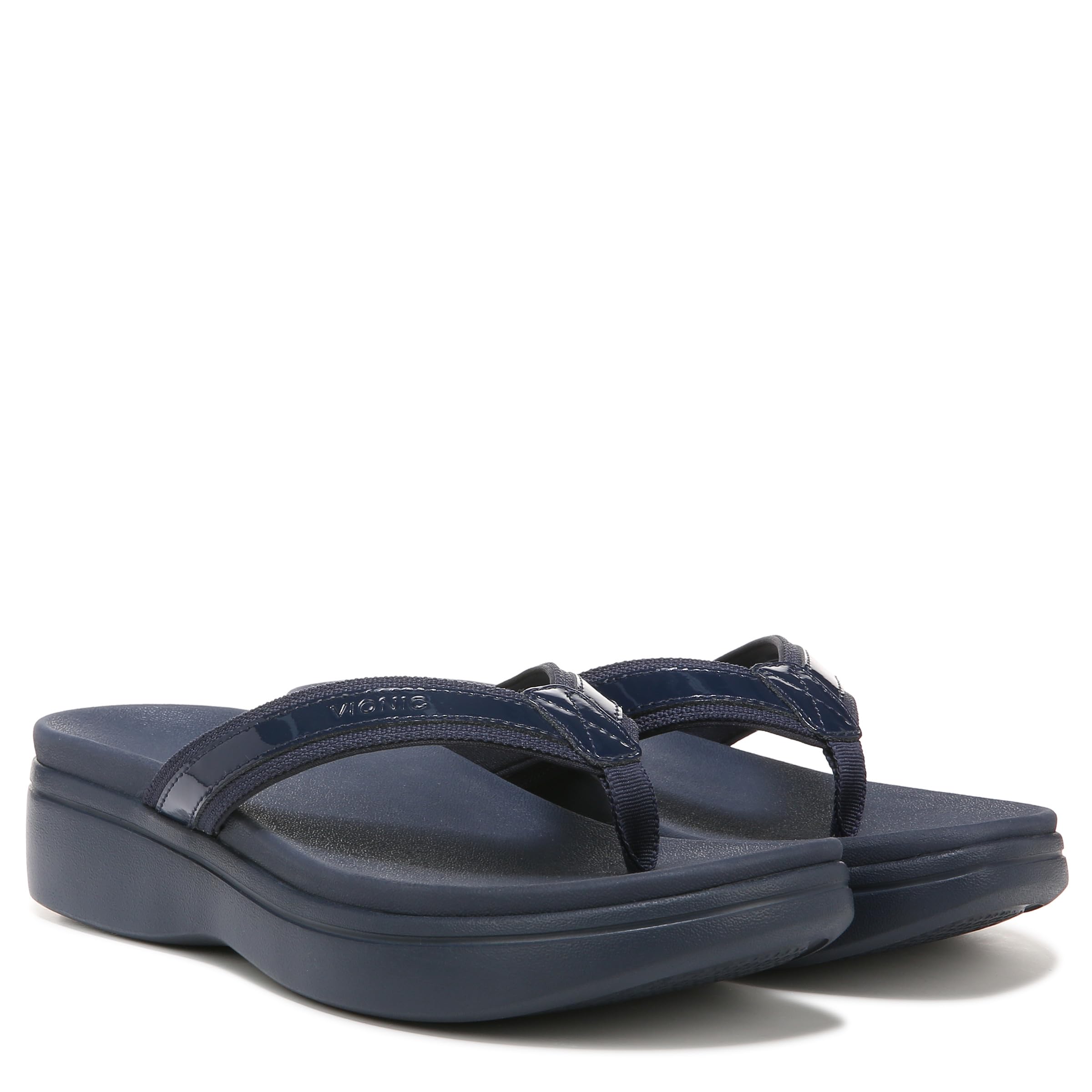 Vionic High Tide II Women's Orthotic Platform Sandals - Arch Support Comfort Shoes for Walking, Beach & Summer Outfits