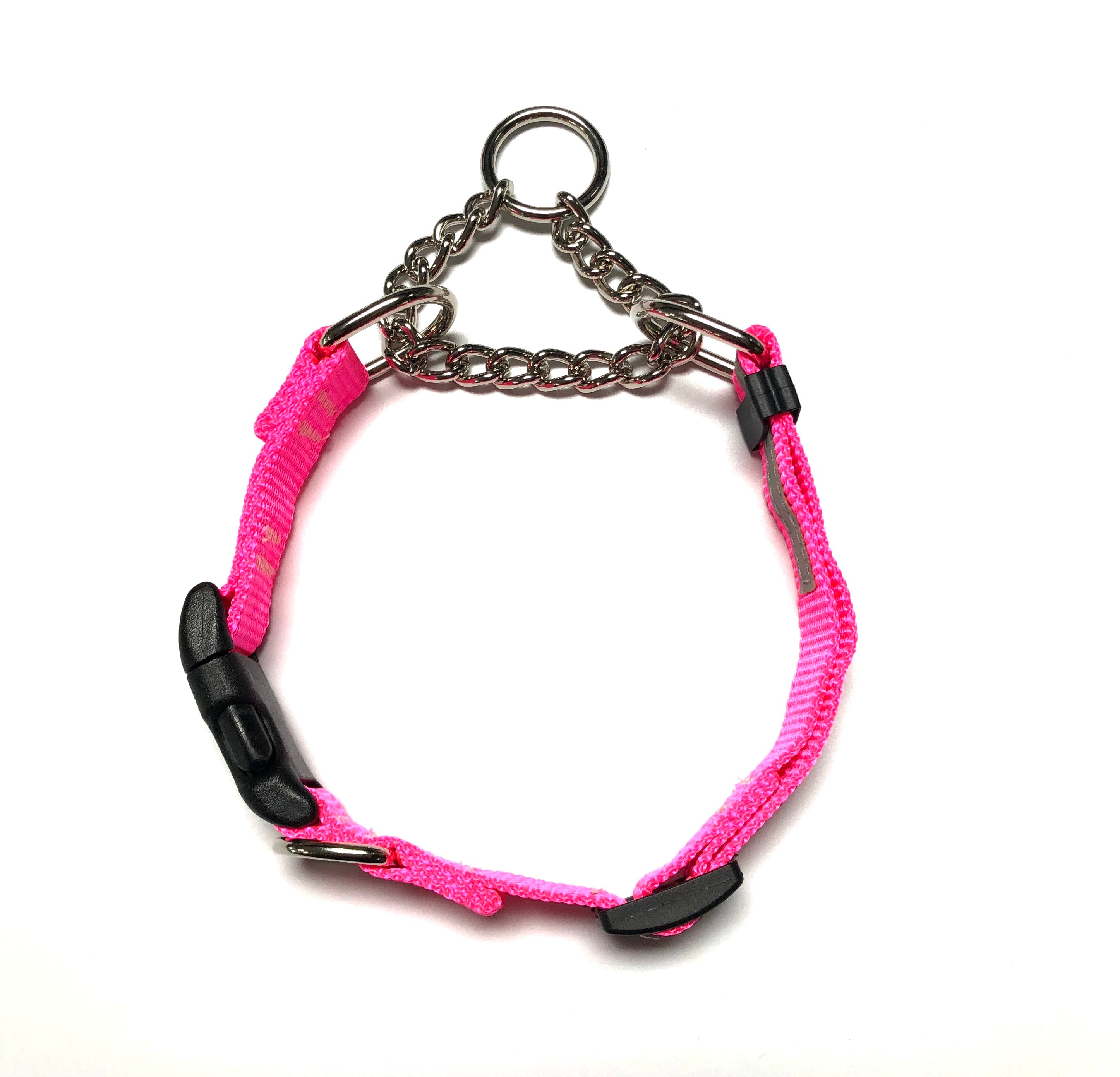Smoochy Poochy Martingale Dog Collar with Quick Release Clip - Nylon Adjustable No-Slip Pet Collar for Training & Walking - Perfect for Small, Medium & Large Dogs