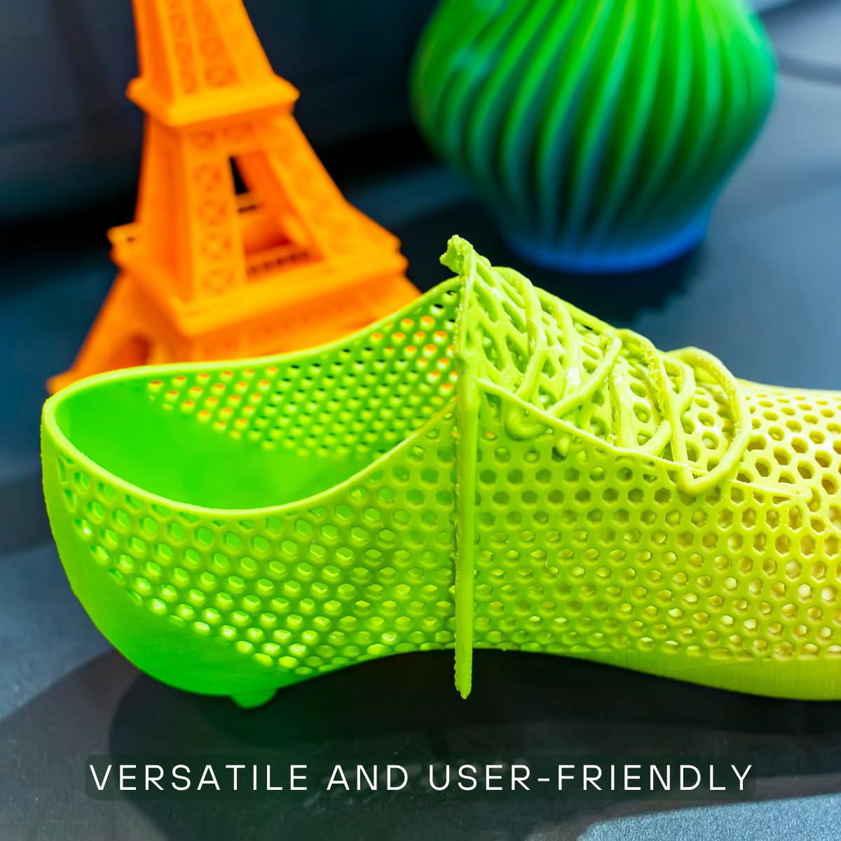 Premium Green PLA 3D Printing Filament - 1kg Spool (2.2lbs), 1.75mm Diameter, High Precision +/- 0.03mm for Smooth 3D Printing - Perfect for DIY Projects, Home Decor, Prototyping and Educational Models