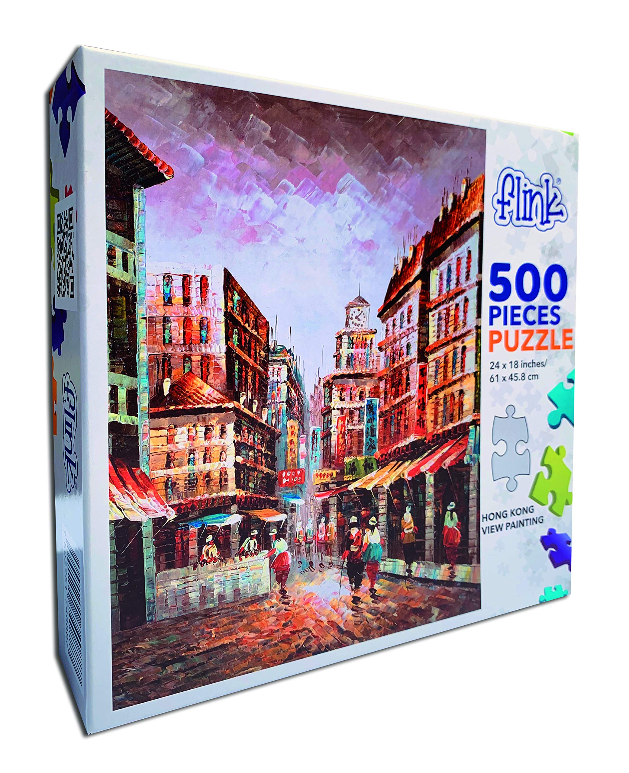 500-Piece Hong Kong Skyline Jigsaw Puzzle for Adults - Scenic Cityscape Art Puzzle for Home Decor & Relaxation